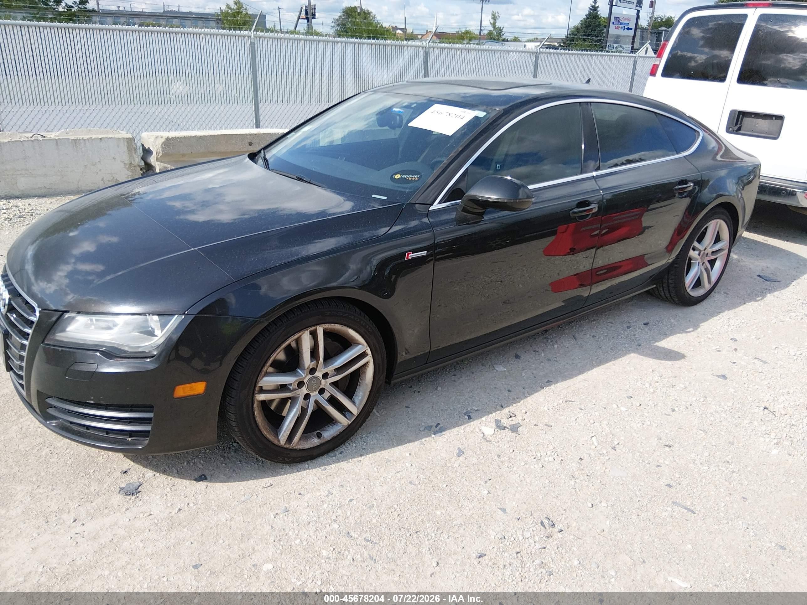 2012 Audi A7 3.0 Premium Plus Black vin: WAUYGAFC3CN147701