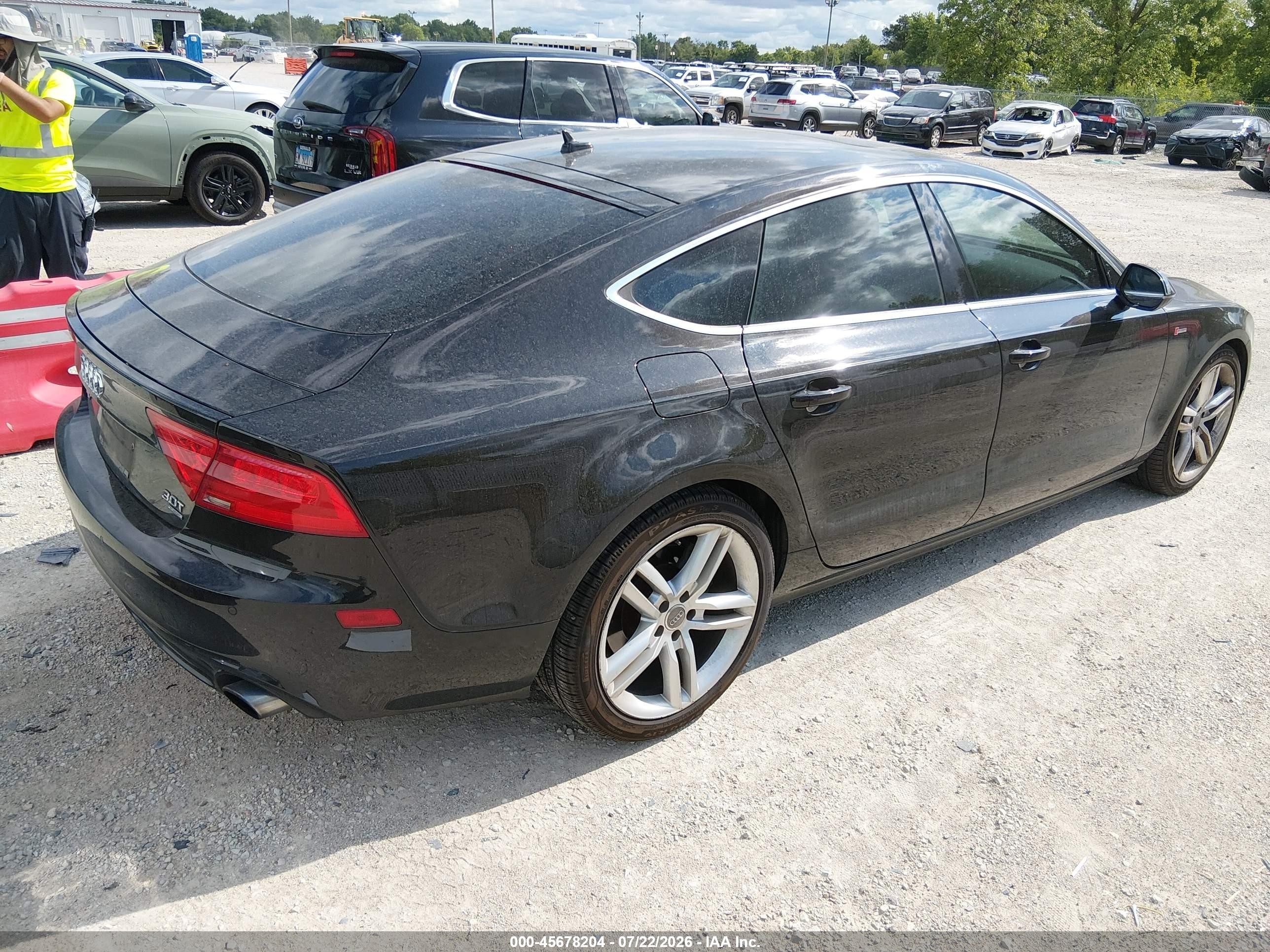 2012 Audi A7 3.0 Premium Plus Black vin: WAUYGAFC3CN147701