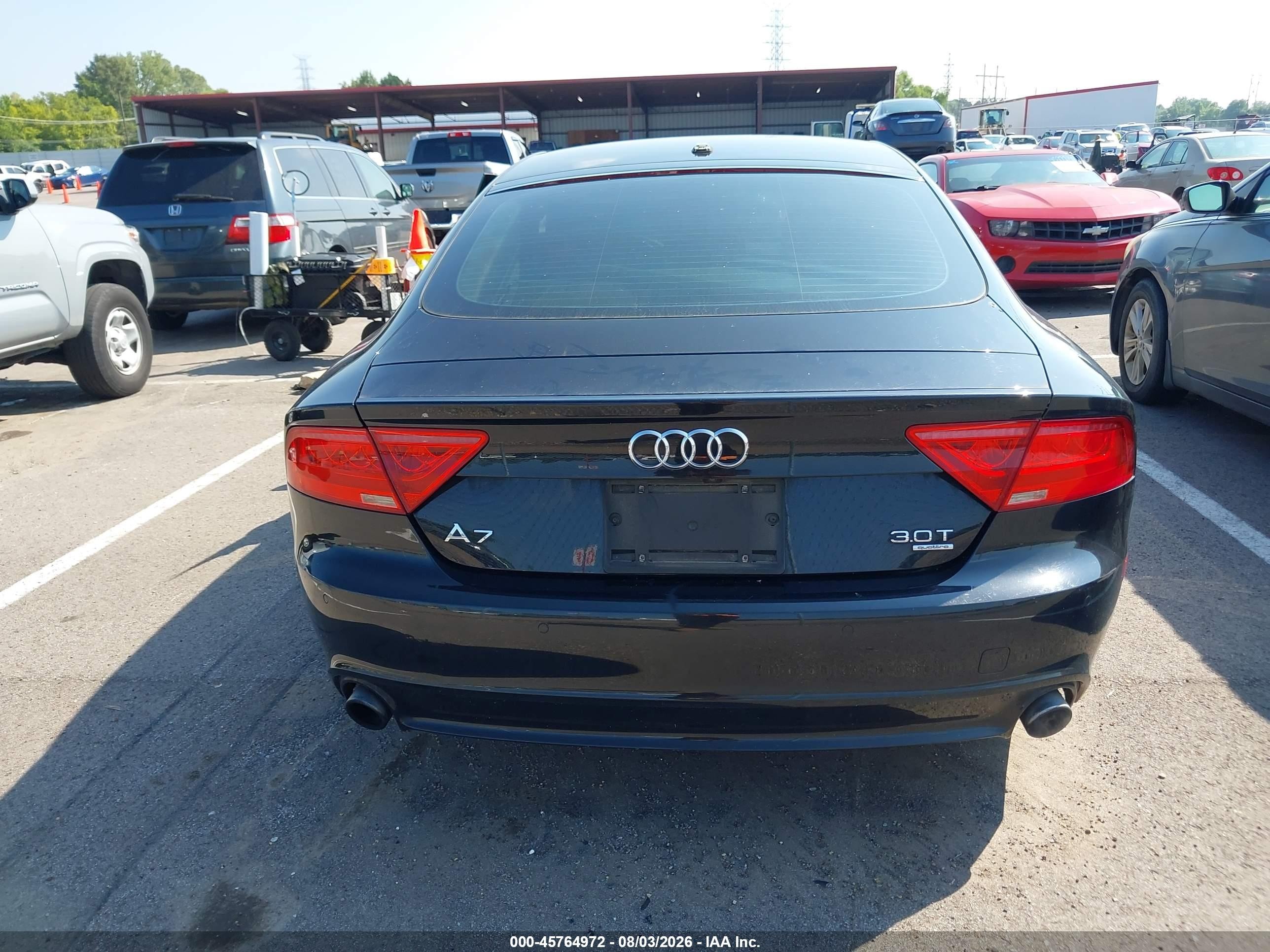 2013 Audi A7 3.0t Premium Black vin: WAUYGAFC4DN024362