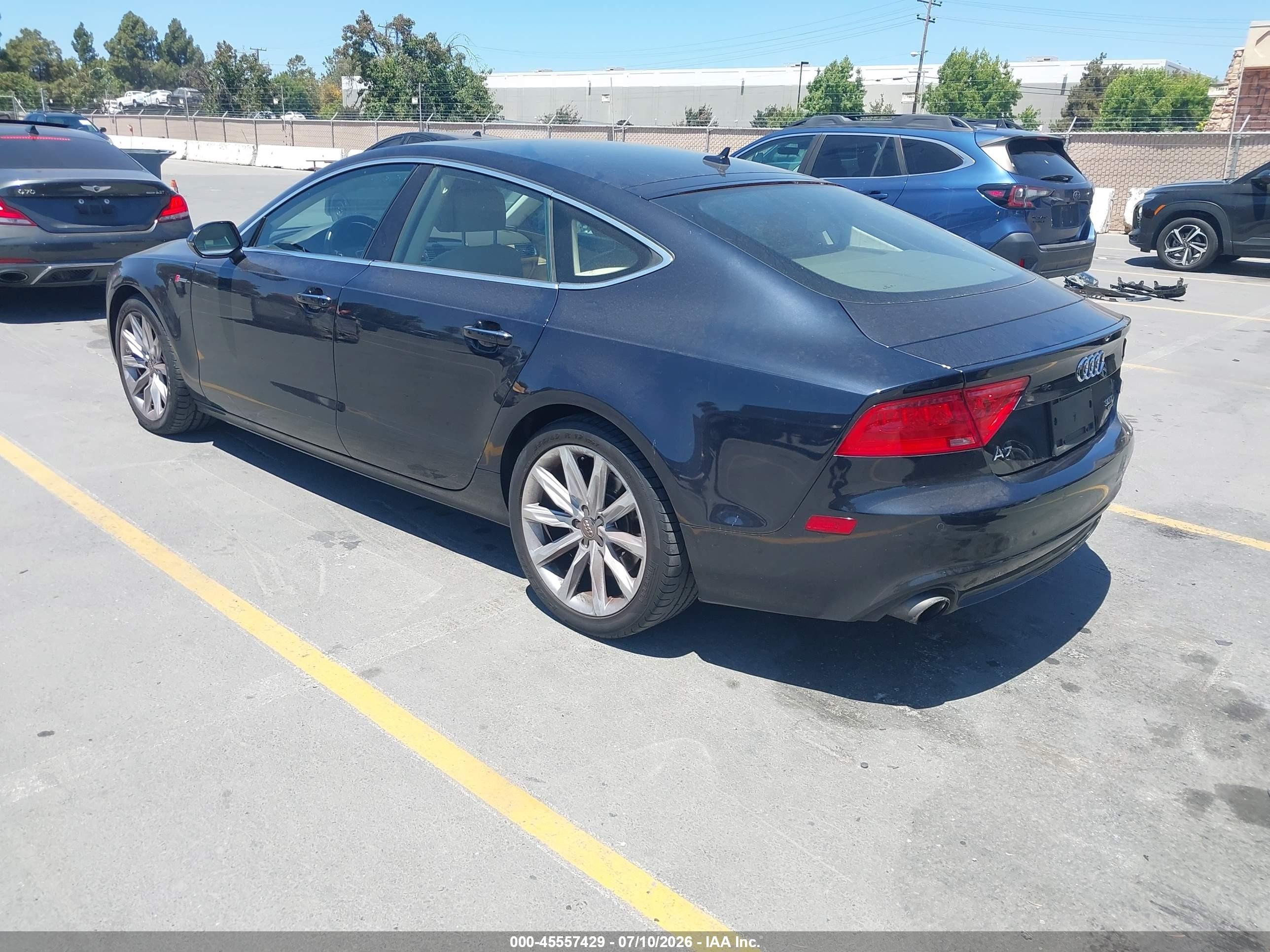 2013 Audi A7 3.0t Premium Черный vin: WAUYGAFC4DN107595