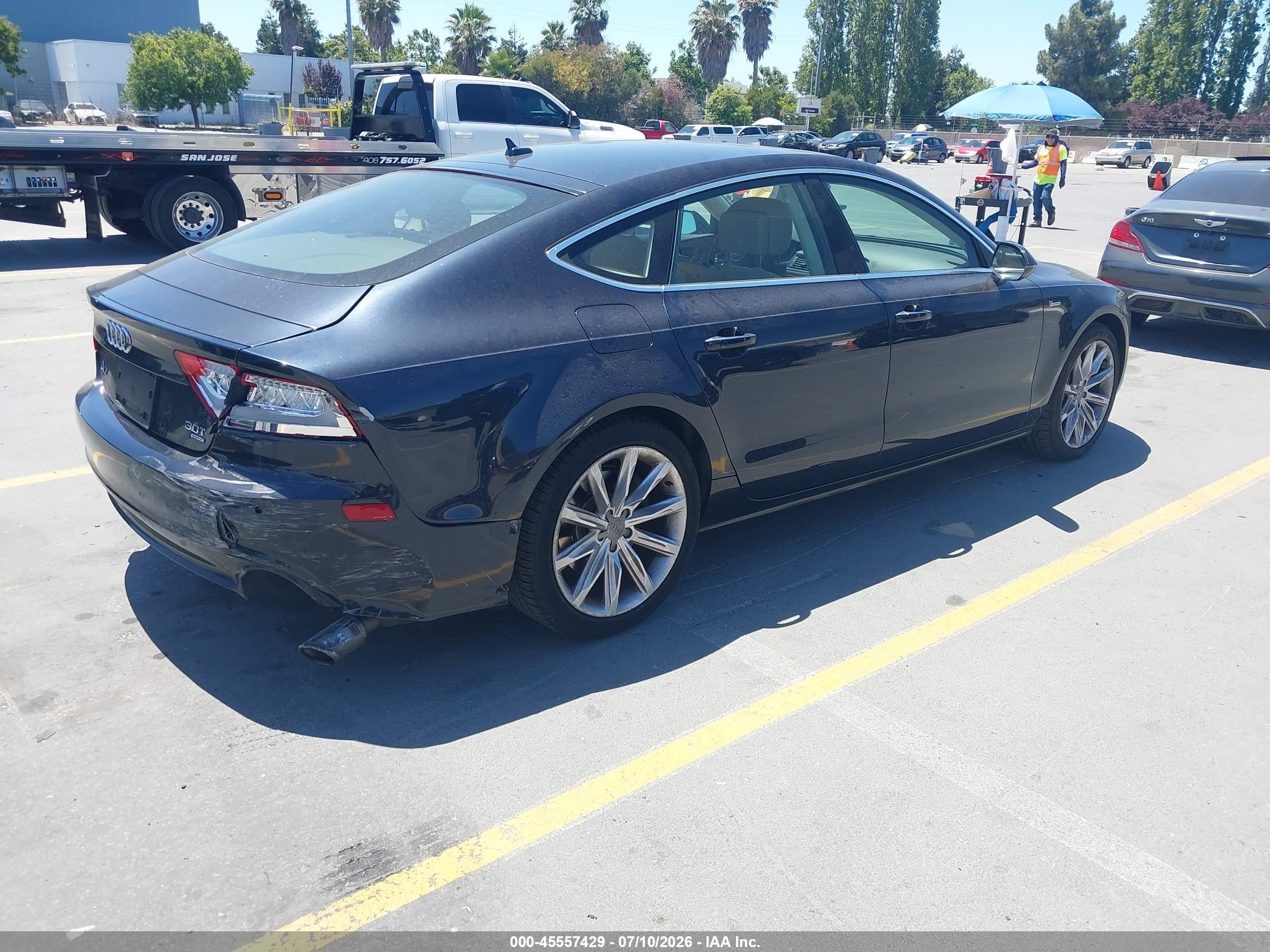 2013 Audi A7 3.0t Premium Черный vin: WAUYGAFC4DN107595