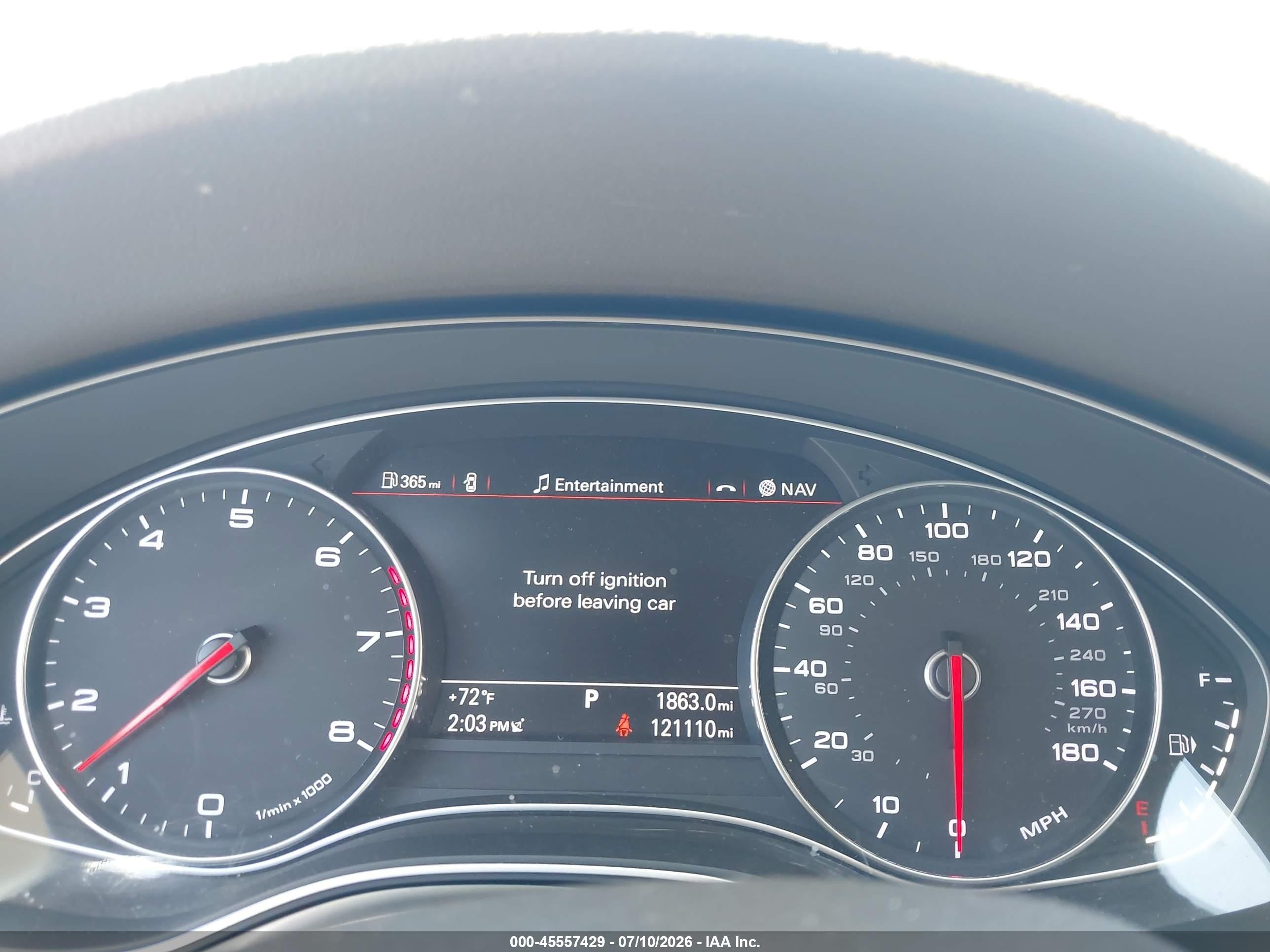 2013 Audi A7 3.0t Premium Черный vin: WAUYGAFC4DN107595