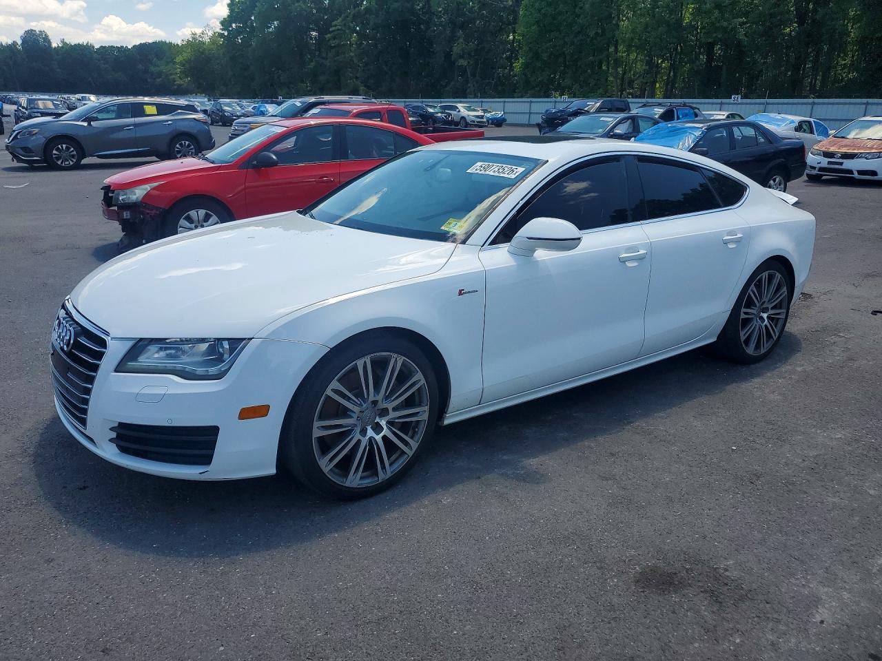 2012 Audi A7 Premium Plus White vin: WAUYGAFC5CN149885