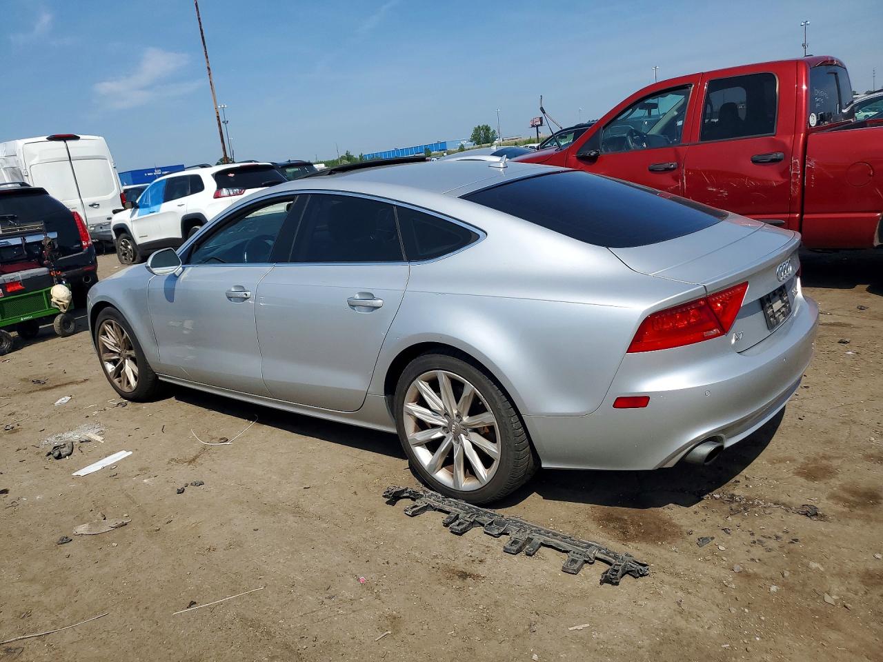 2013 Audi A7 Premium Plus Silver vin: WAUYGAFC6DN056438