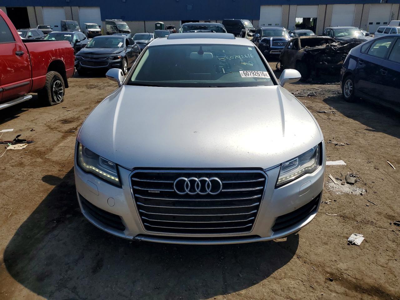 2013 Audi A7 Premium Plus Silver vin: WAUYGAFC6DN056438