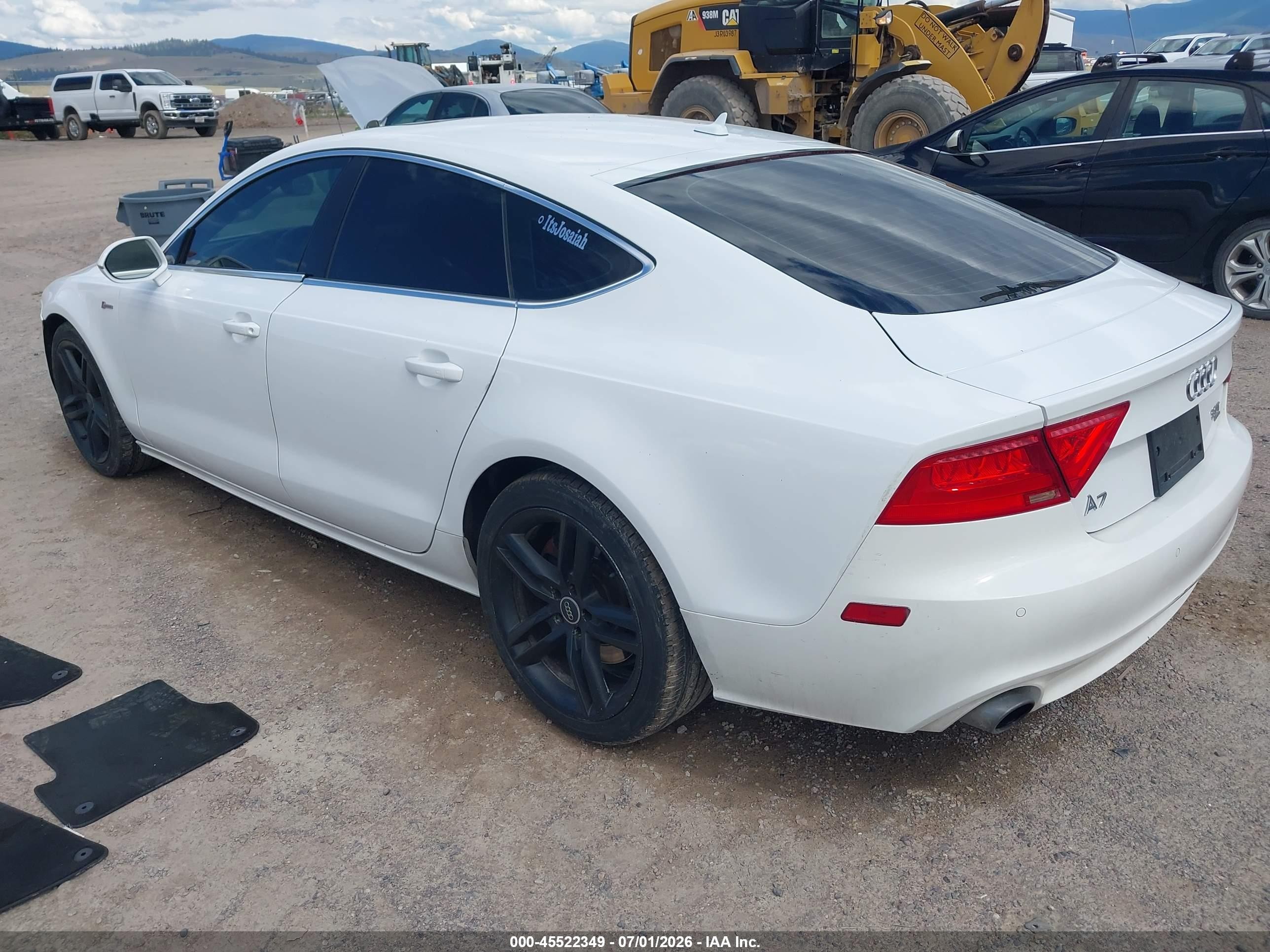 2012 Audi A7 3.0 Premium Plus White vin: WAUYGAFC7CN085946
