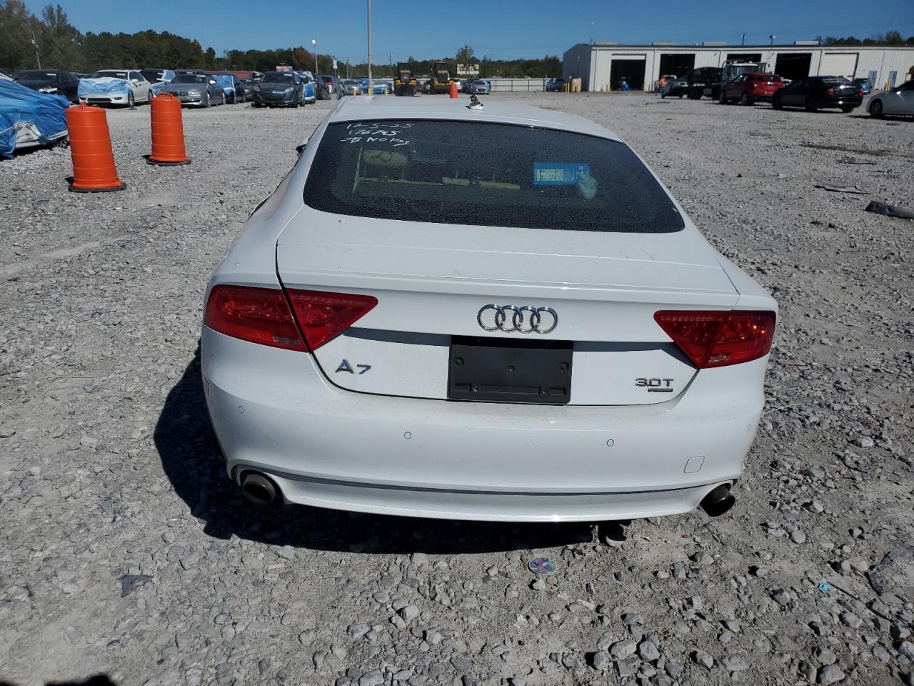 2013 Audi A7 Premium Plus White vin: WAUYGAFC7DN019169