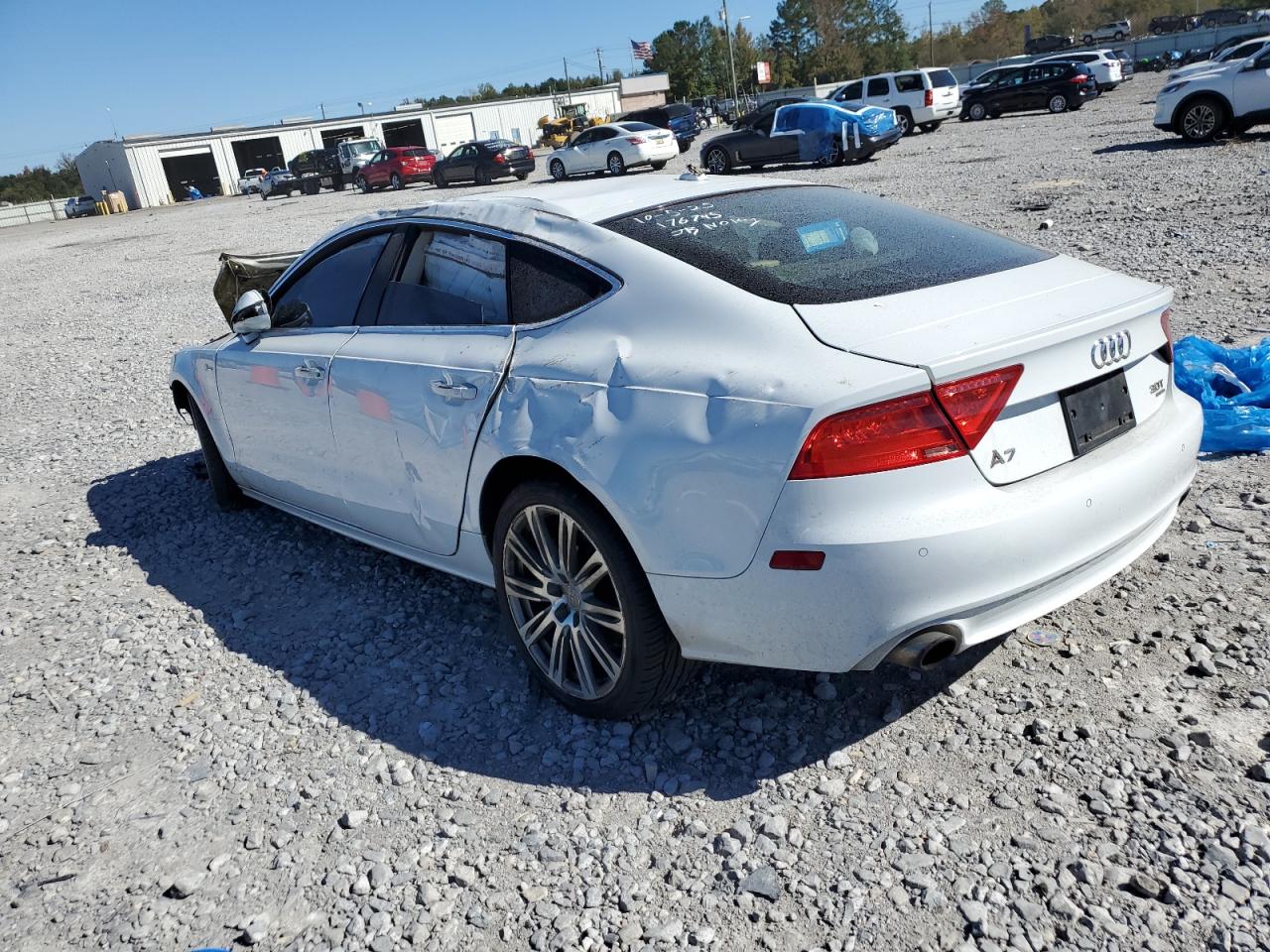 2013 Audi A7 Premium Plus White vin: WAUYGAFC7DN019169