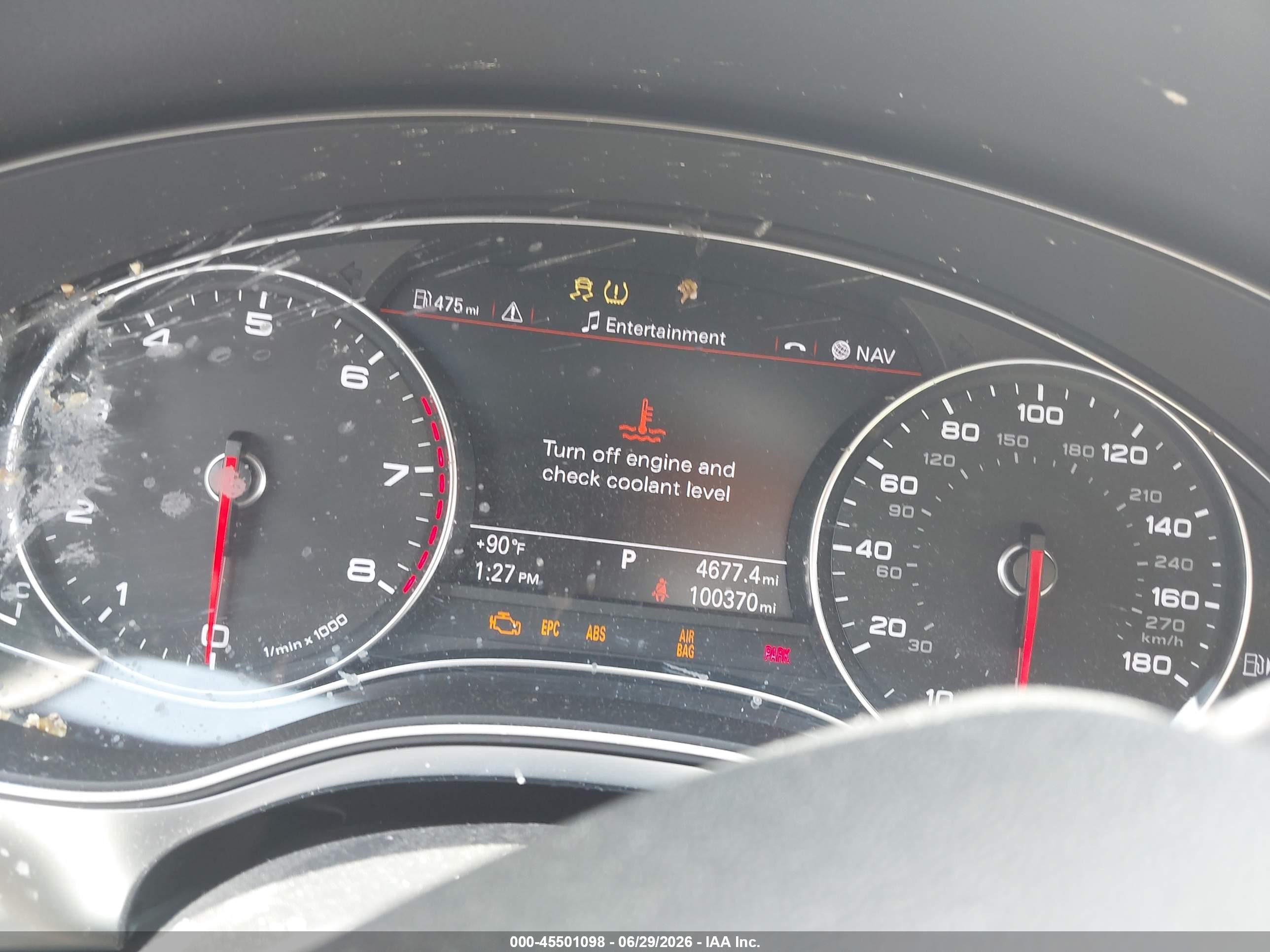 2013 Audi A7 3.0t Premium Silver vin: WAUYGAFC8DN030794