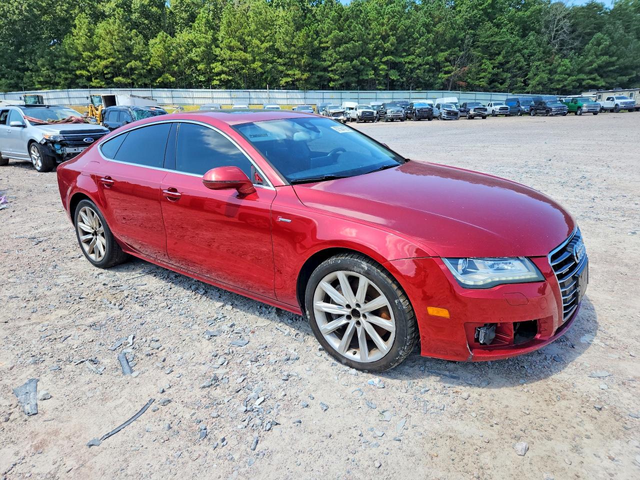 2013 Audi A7 Premium Plus Бордовый vin: WAUYGAFC8DN083074