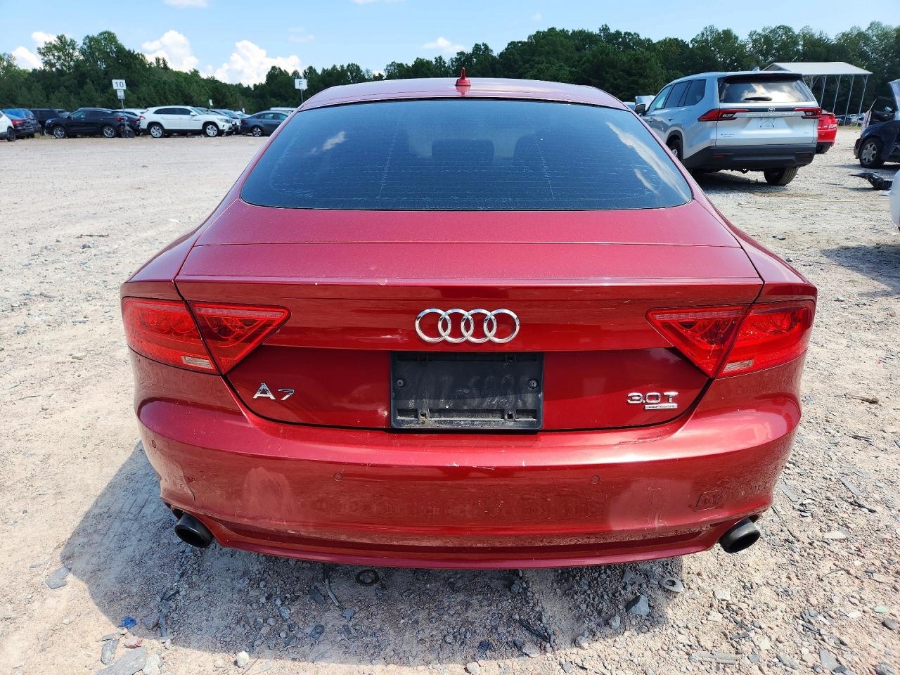 2013 Audi A7 Premium Plus Бордовый vin: WAUYGAFC8DN083074