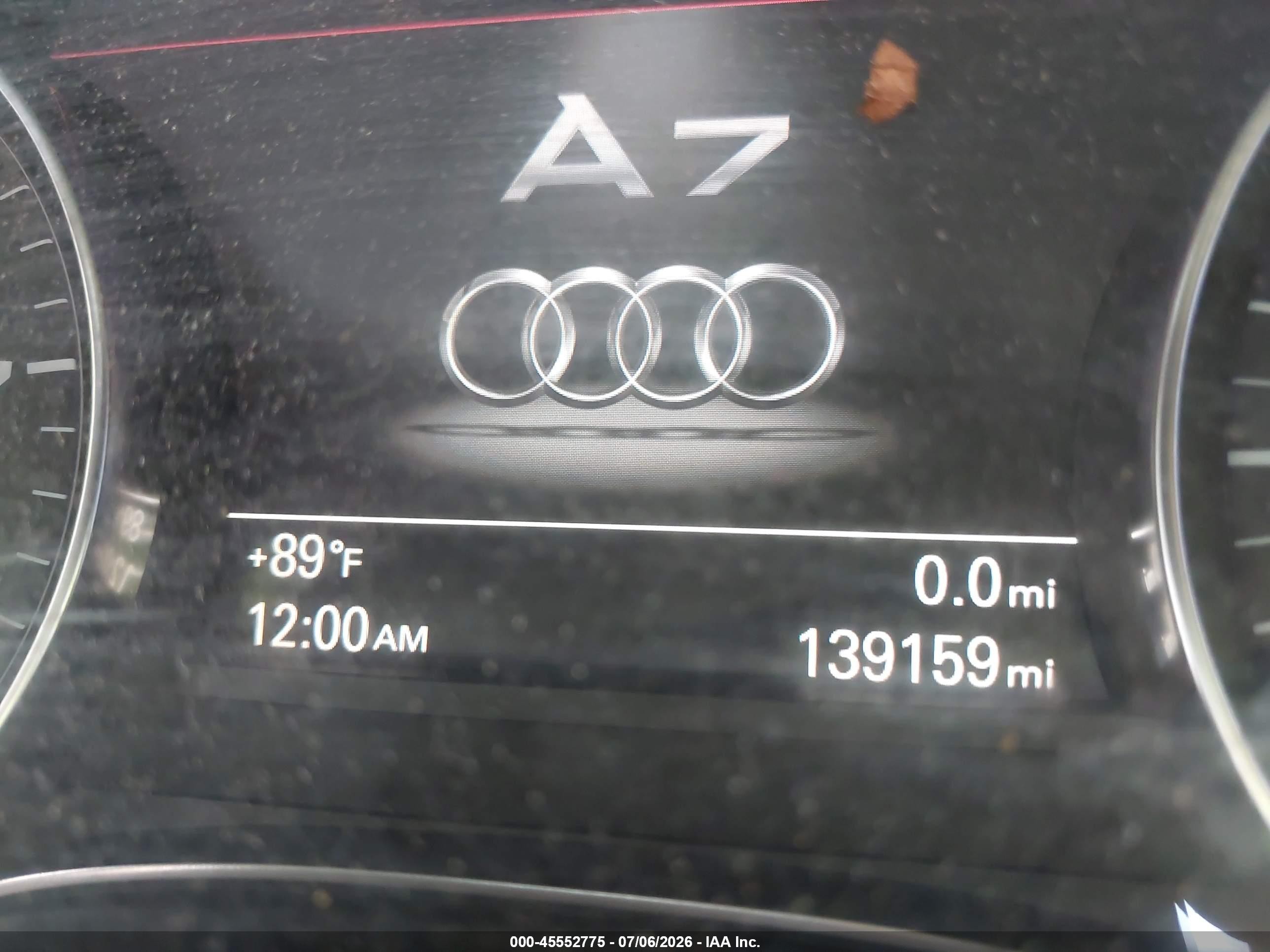 2012 Audi A7 3.0 Premium Plus Синий vin: WAUYGAFCXCN145797