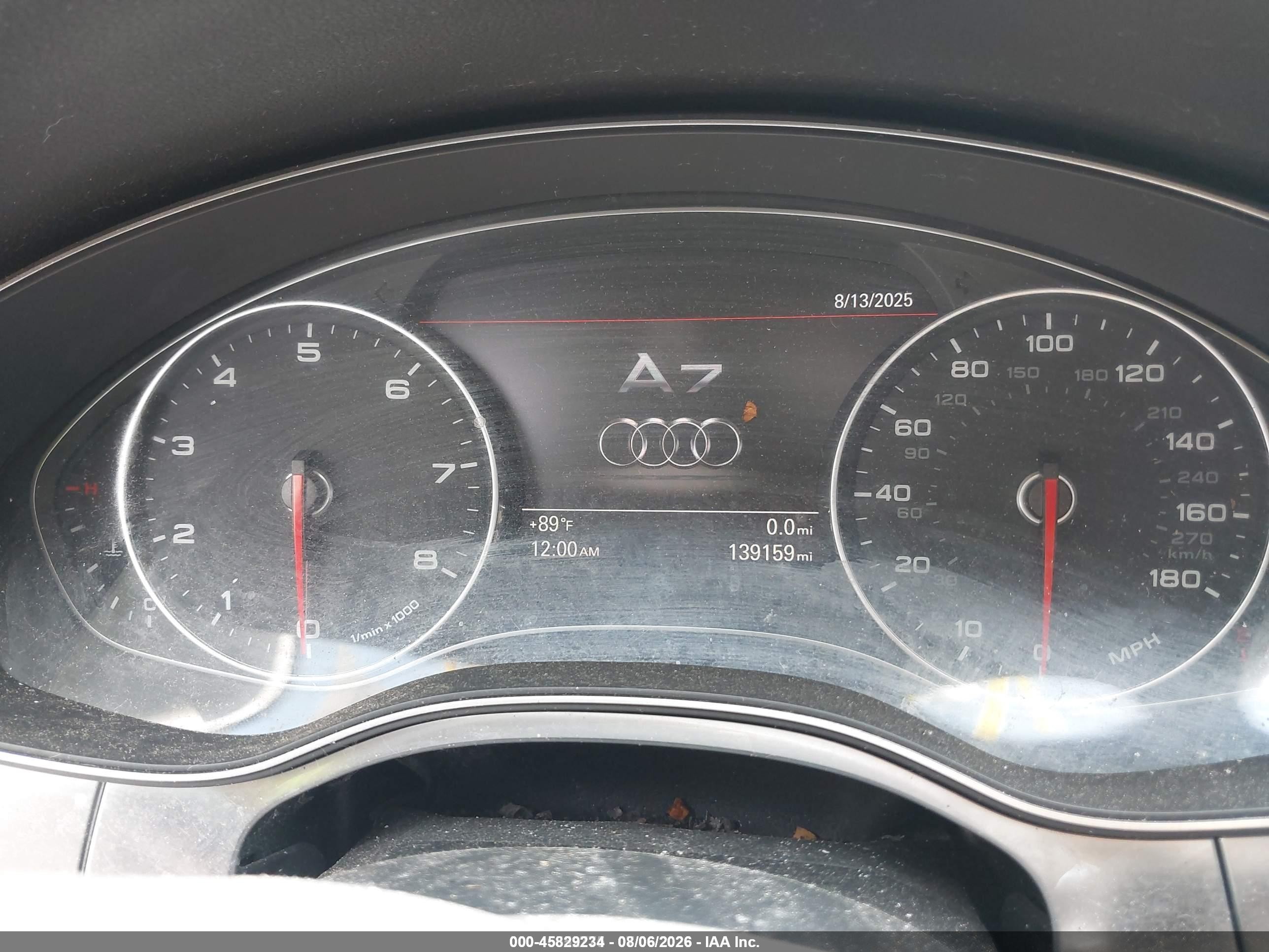 2012 Audi A7 3.0 Premium Plus Blue vin: WAUYGAFCXCN145797