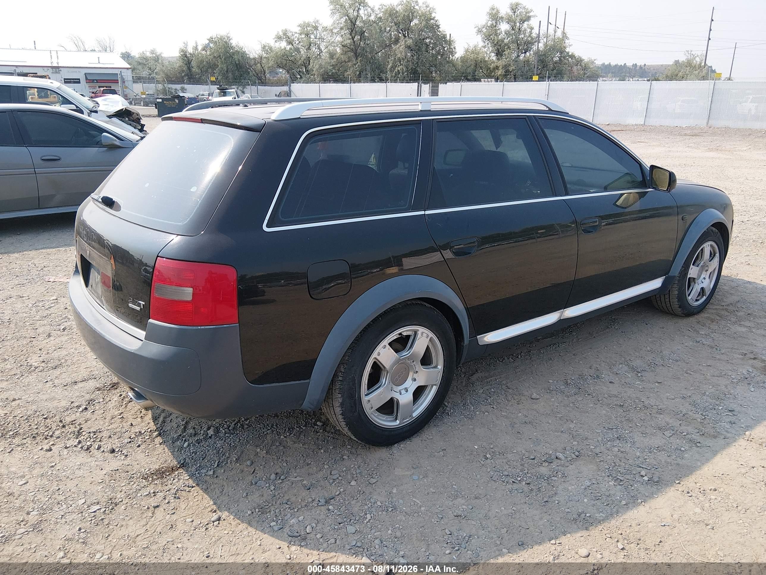 2001 Audi Allroad Black vin: WAUYP64B71N091685