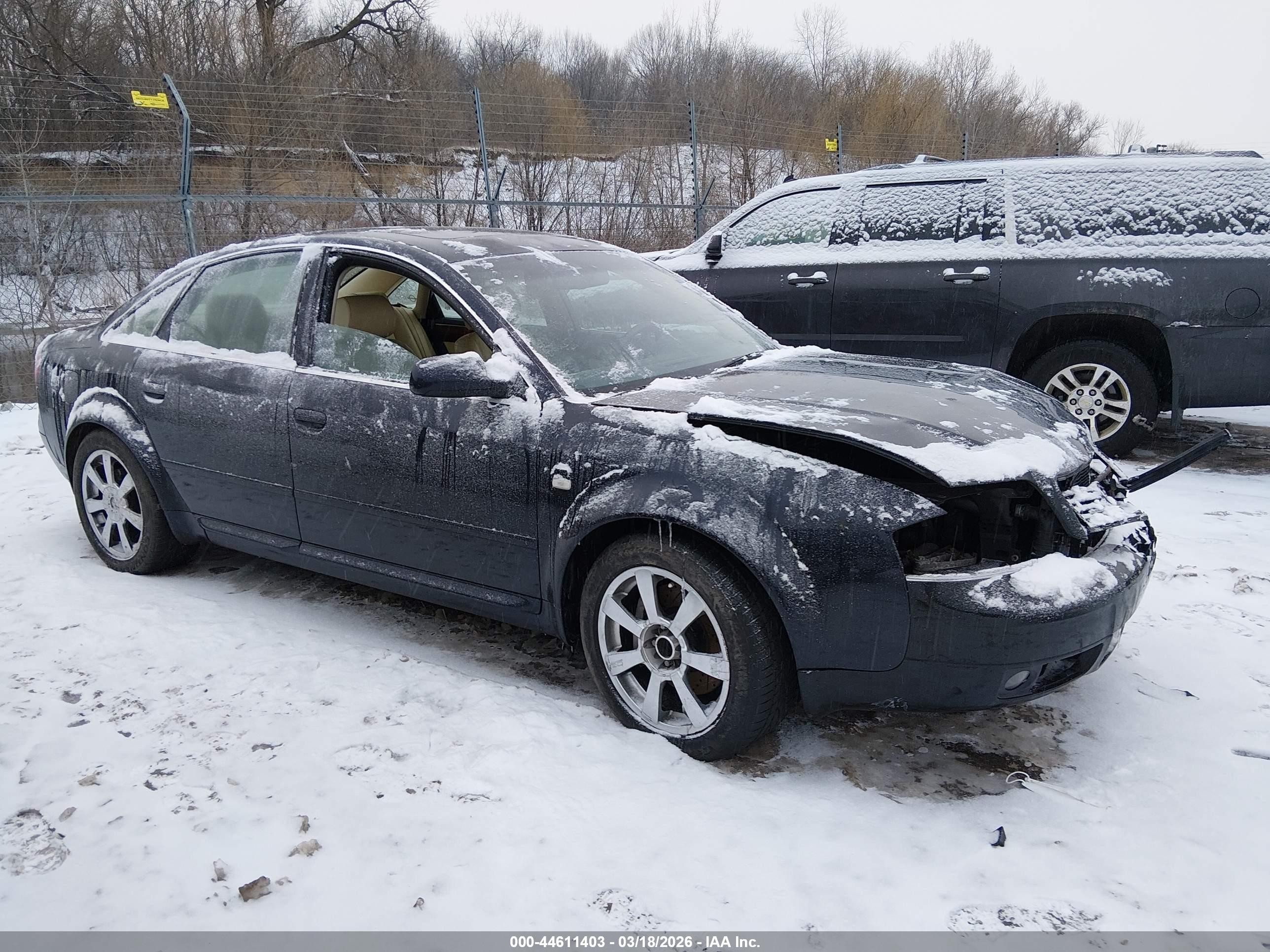 2000 Audi A6 4.2 Black vin: WAUZL64B5YN073468