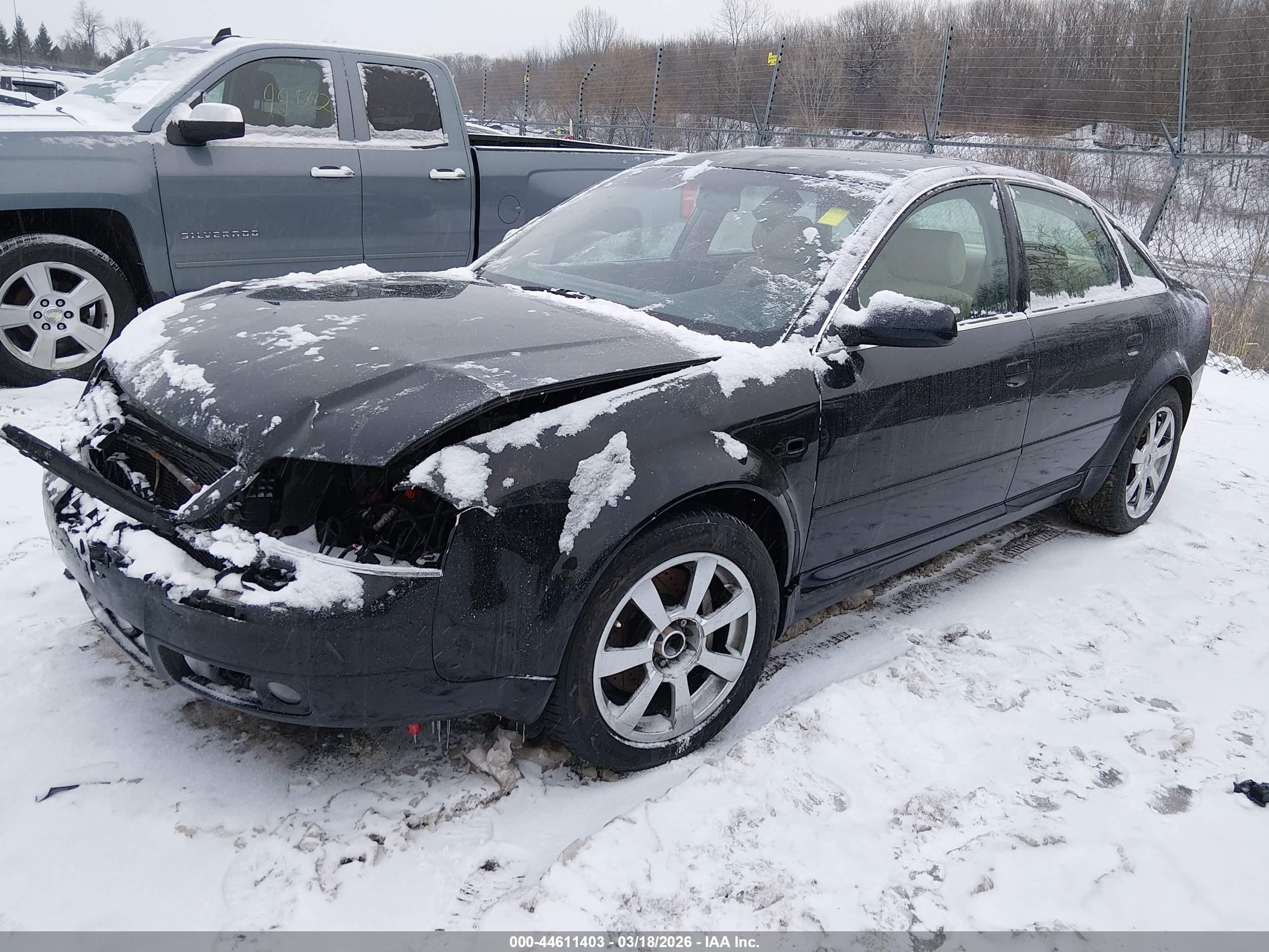 2000 Audi A6 4.2 Black vin: WAUZL64B5YN073468