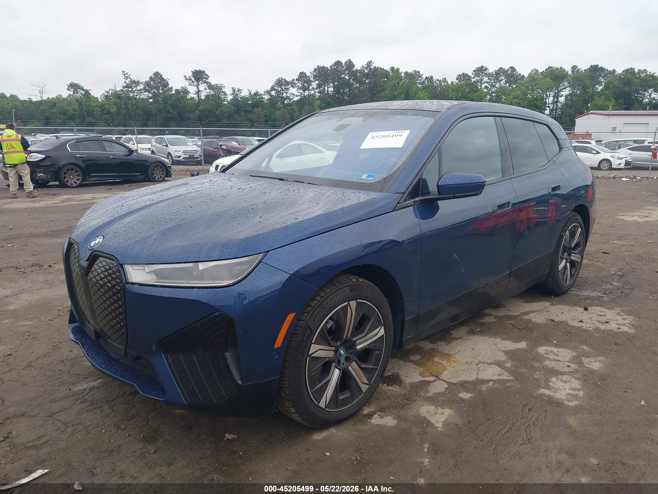 2024 Bmw Ix Xdrive50 Blue vin: WB523CF09RCN58381