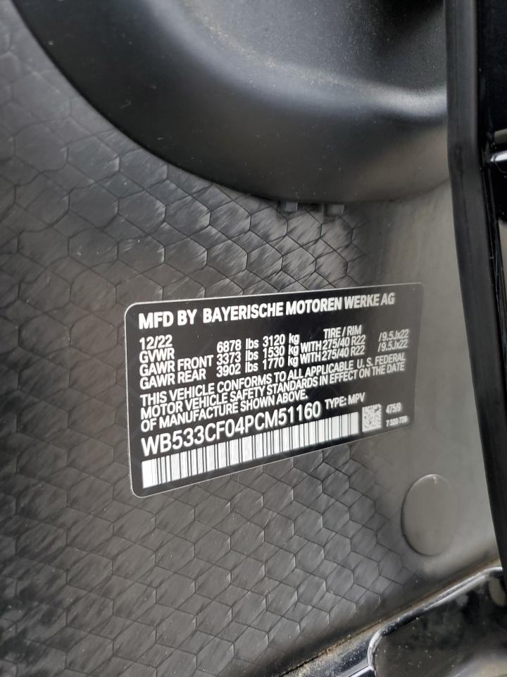 2023 Bmw Ix M60 Black vin: WB533CF04PCM51160