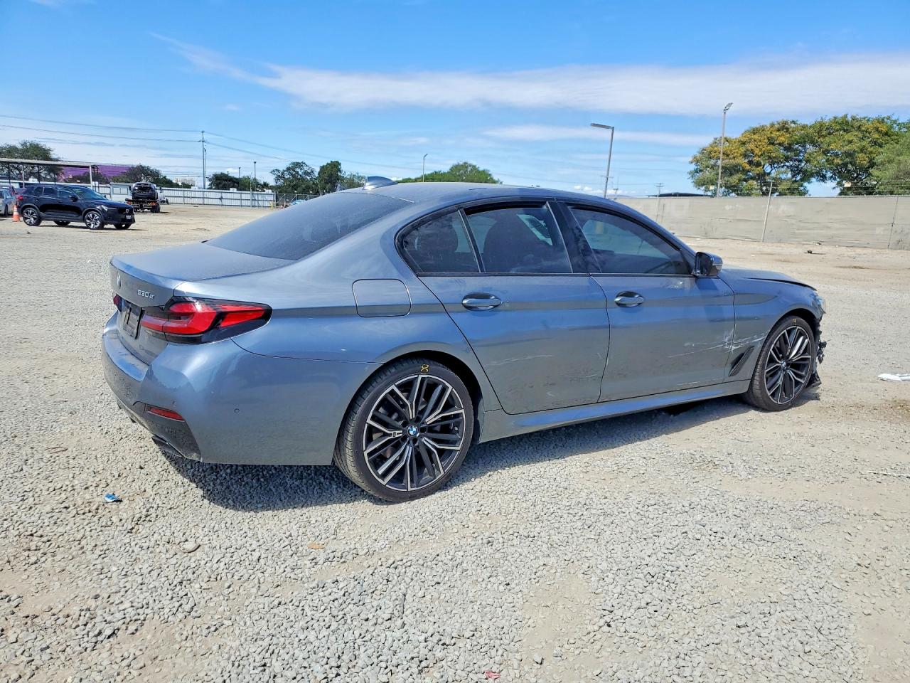 2021 Bmw 530e Gray vin: WBA13AG04MCF28779