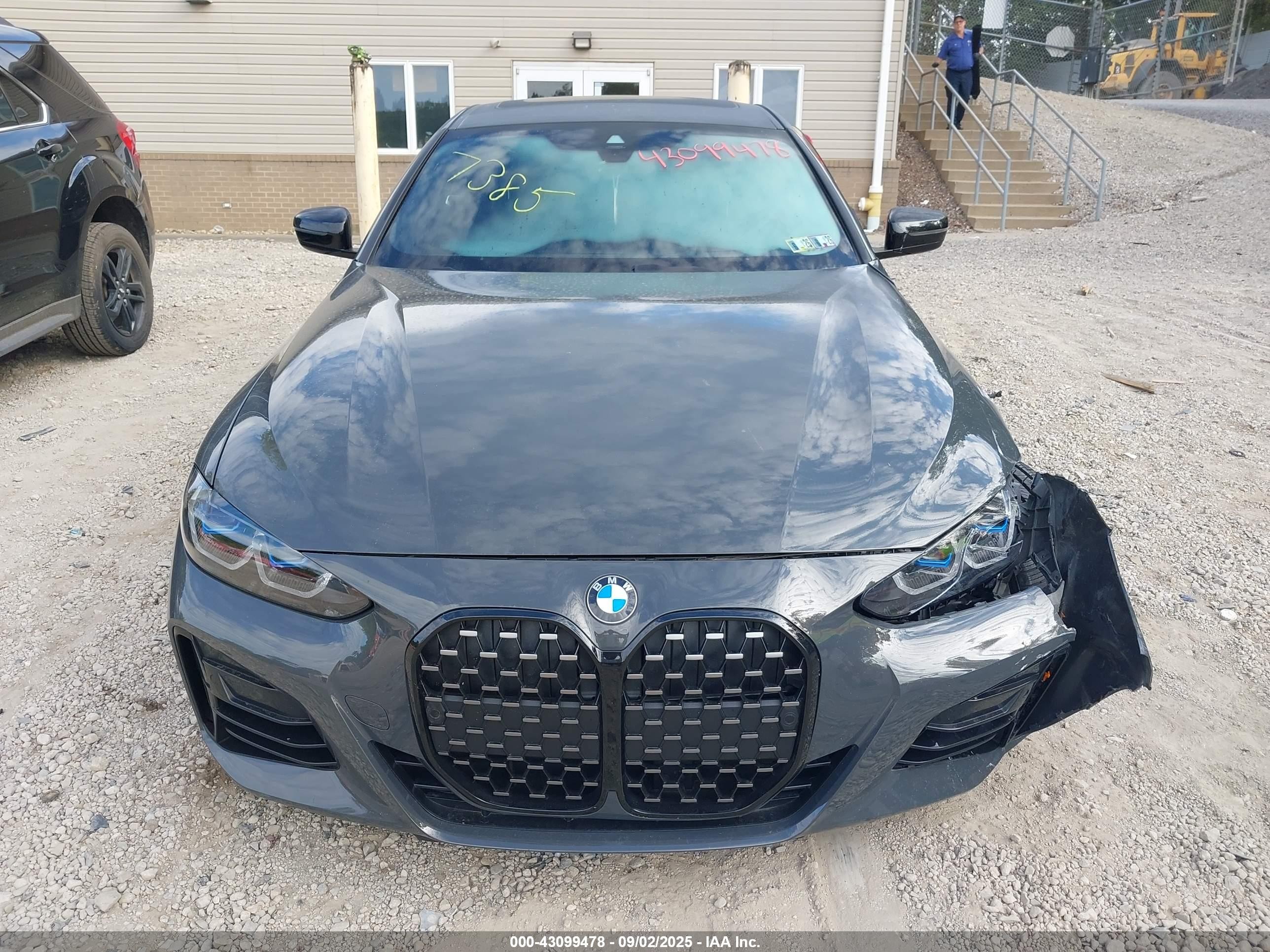 2022 Bmw M440i Xdrive Black vin: WBA13AR04NCK77385