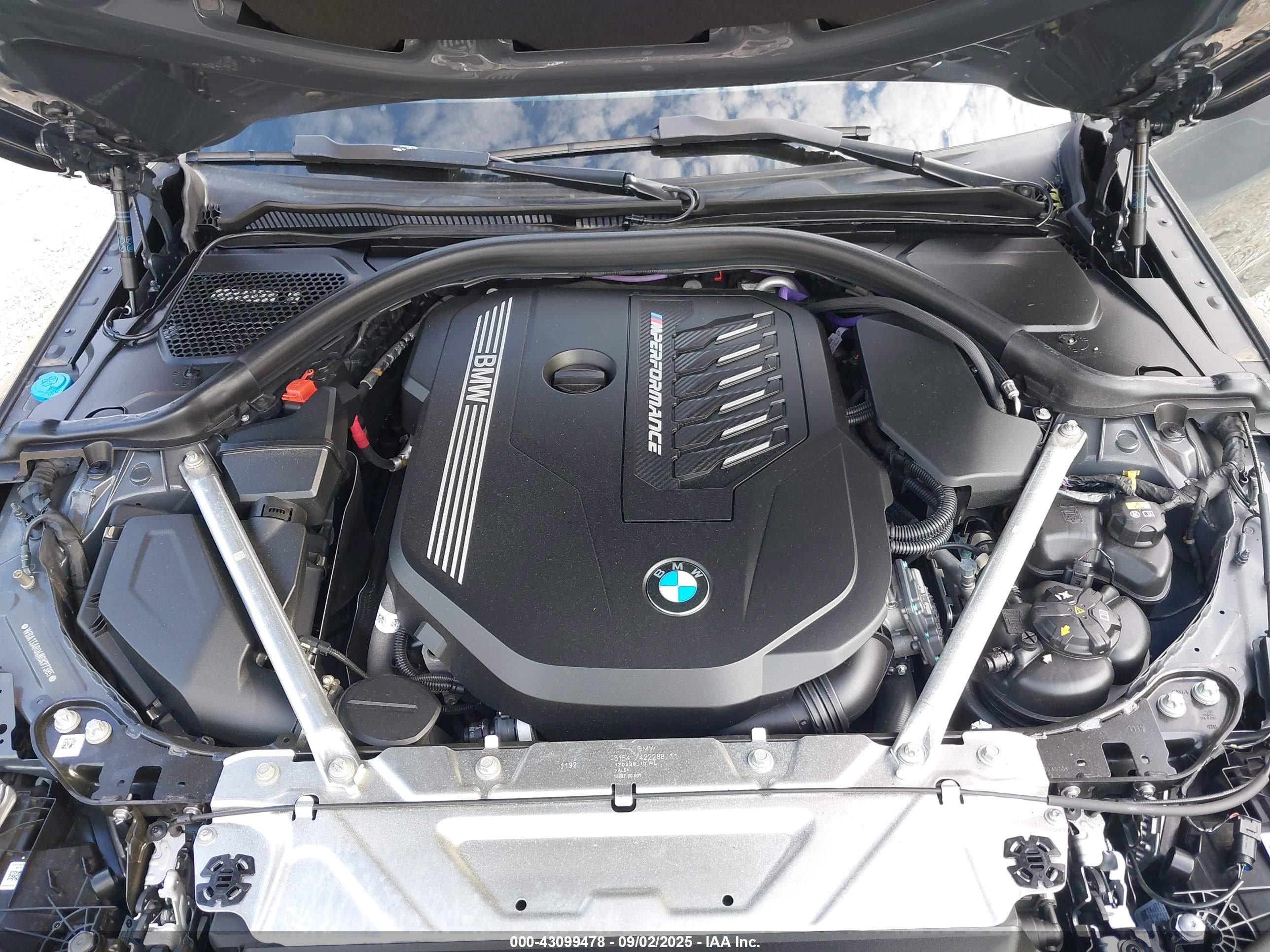 2022 Bmw M440i Xdrive Black vin: WBA13AR04NCK77385