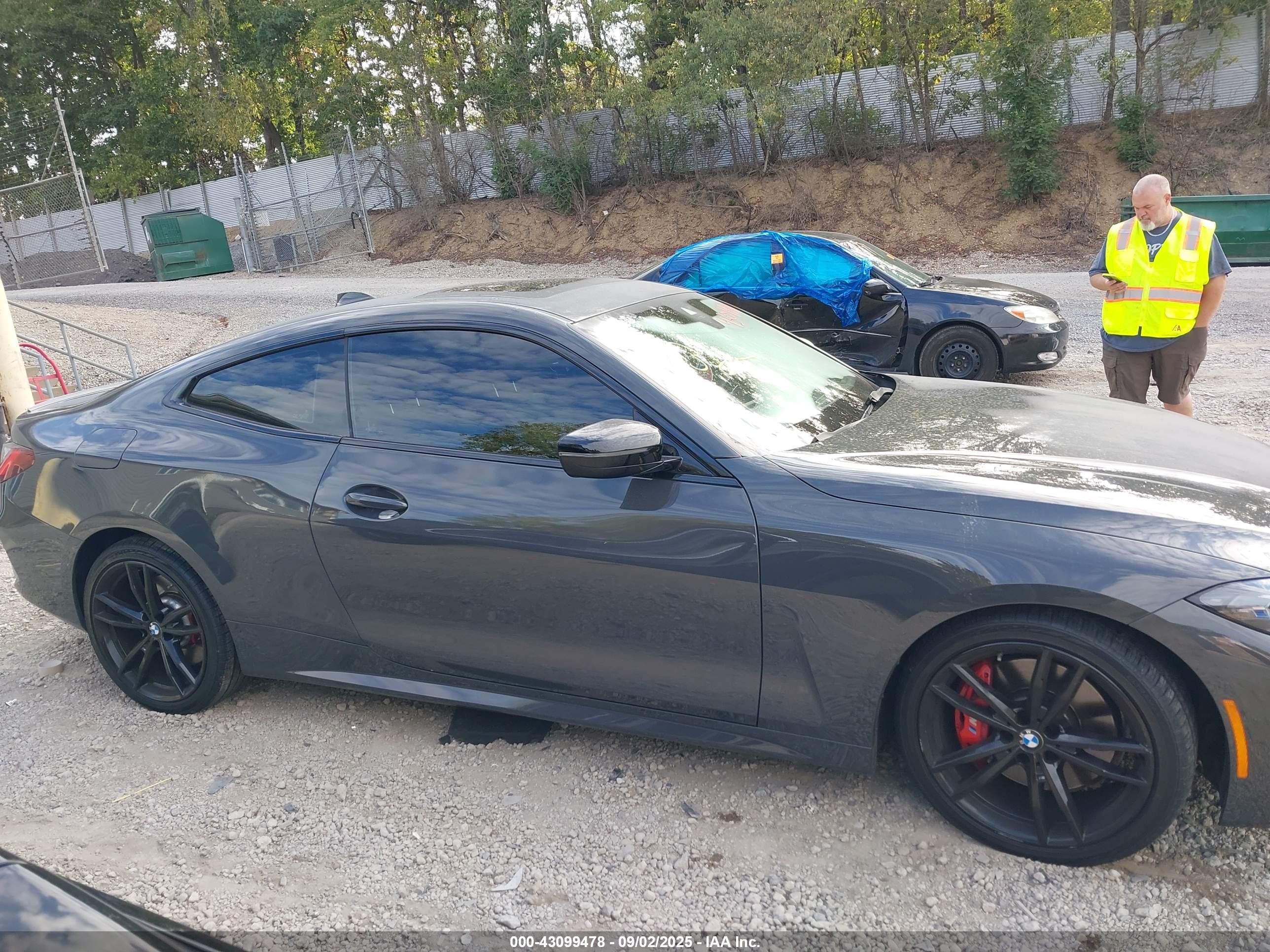 2022 Bmw M440i Xdrive Black vin: WBA13AR04NCK77385