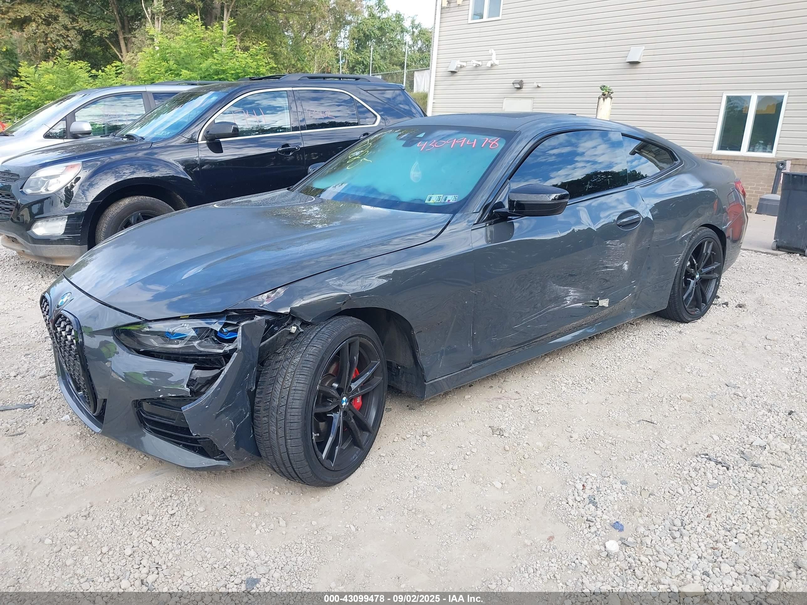 2022 Bmw M440i Xdrive Black vin: WBA13AR04NCK77385