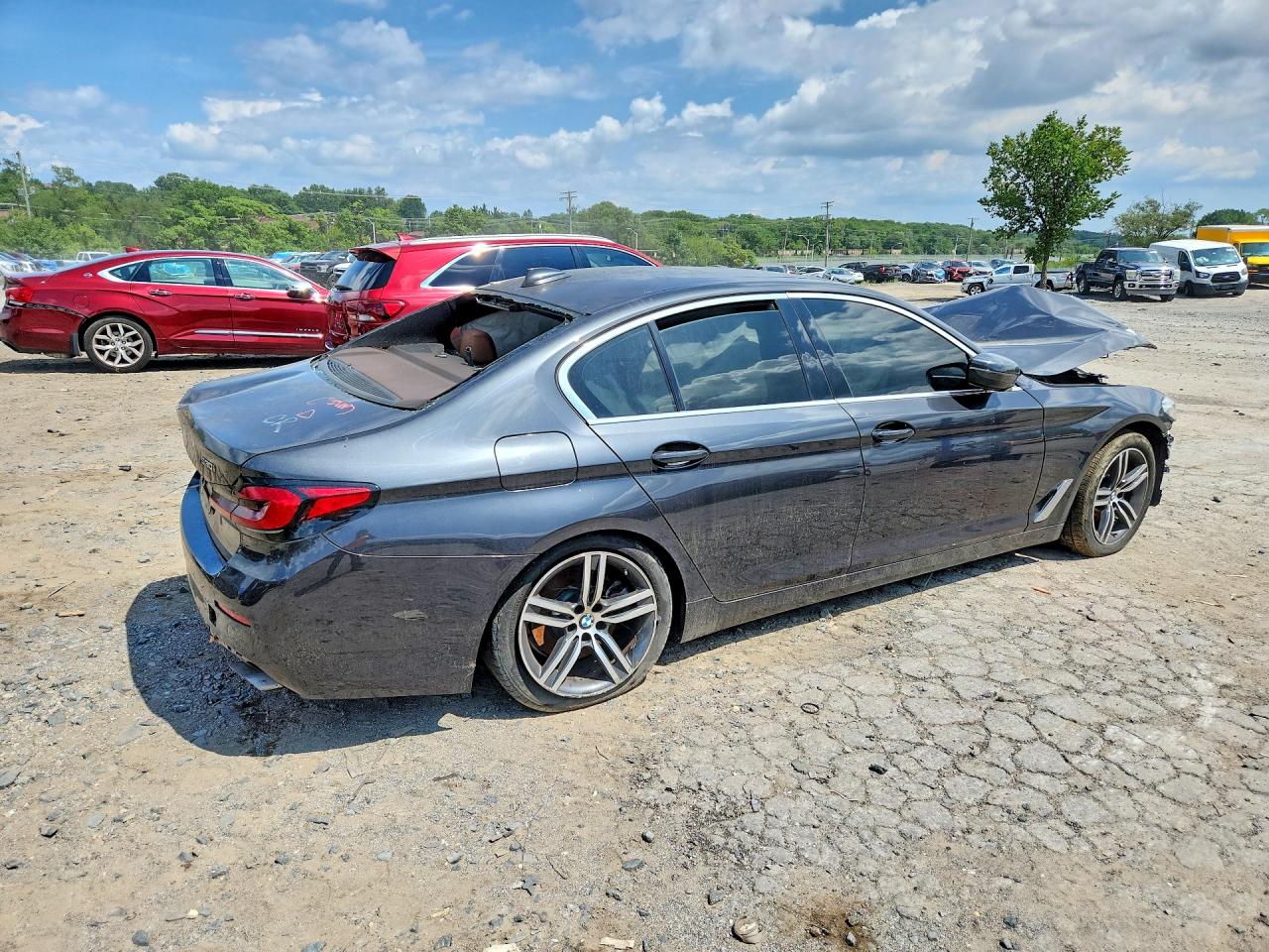 2021 Bmw 530 Xi Charcoal vin: WBA13BJ02MCG07558