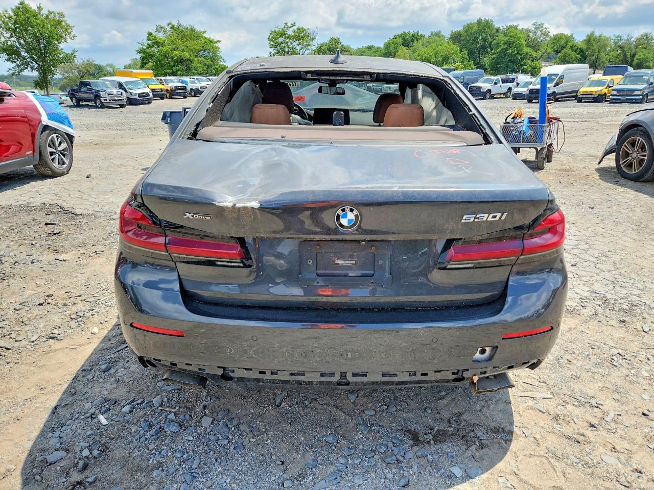 2021 Bmw 530 Xi Charcoal vin: WBA13BJ02MCG07558