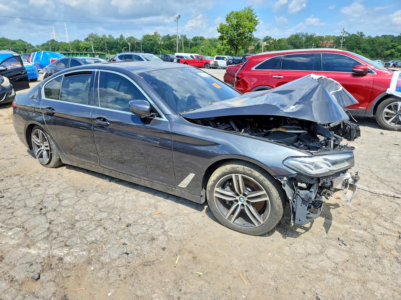 2021 Bmw 530 Xi Charcoal vin: WBA13BJ02MCG07558