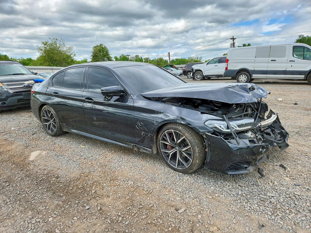 2021 Bmw M550xi Black vin: WBA13BK05MCG72869