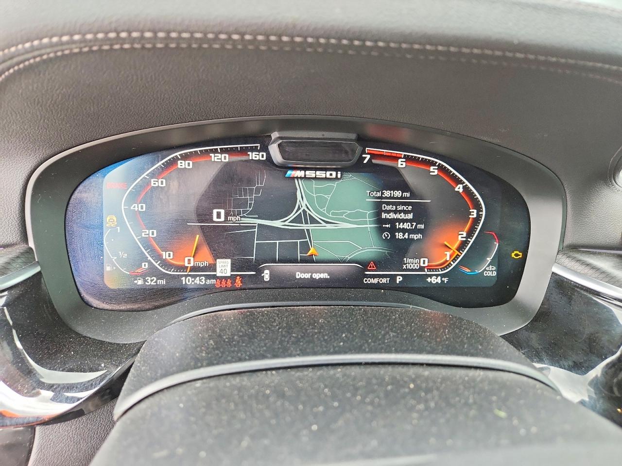 2021 Bmw M550xi Black vin: WBA13BK05MCG72869