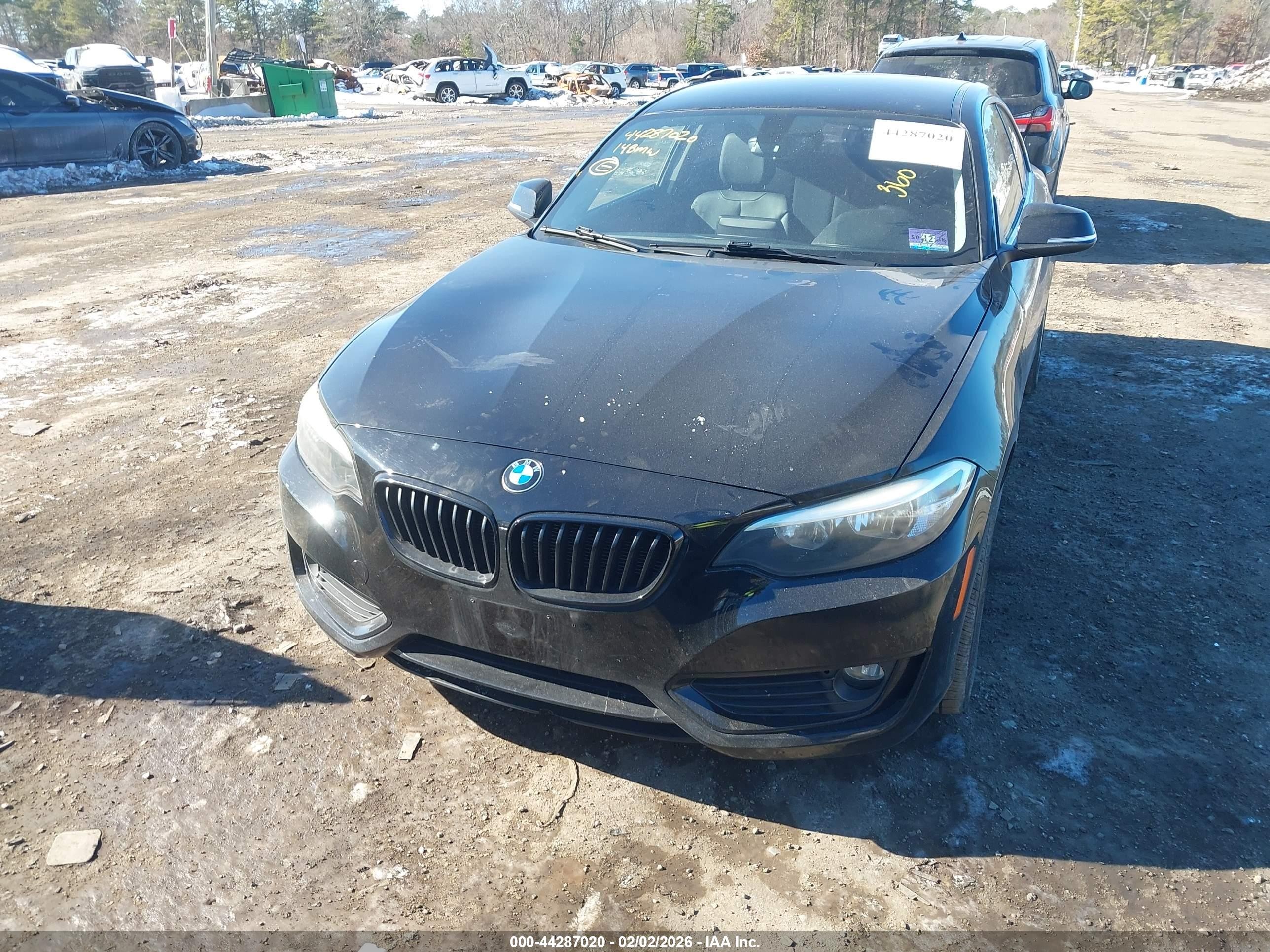 2014 Bmw 228i   Black vin: WBA1F5C50EV246254