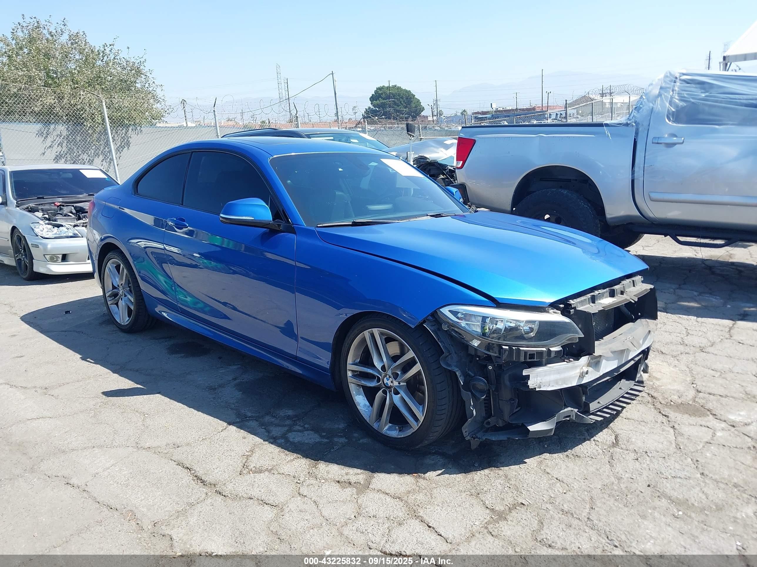 2014 Bmw 228i   Blue vin: WBA1F5C50EV246416