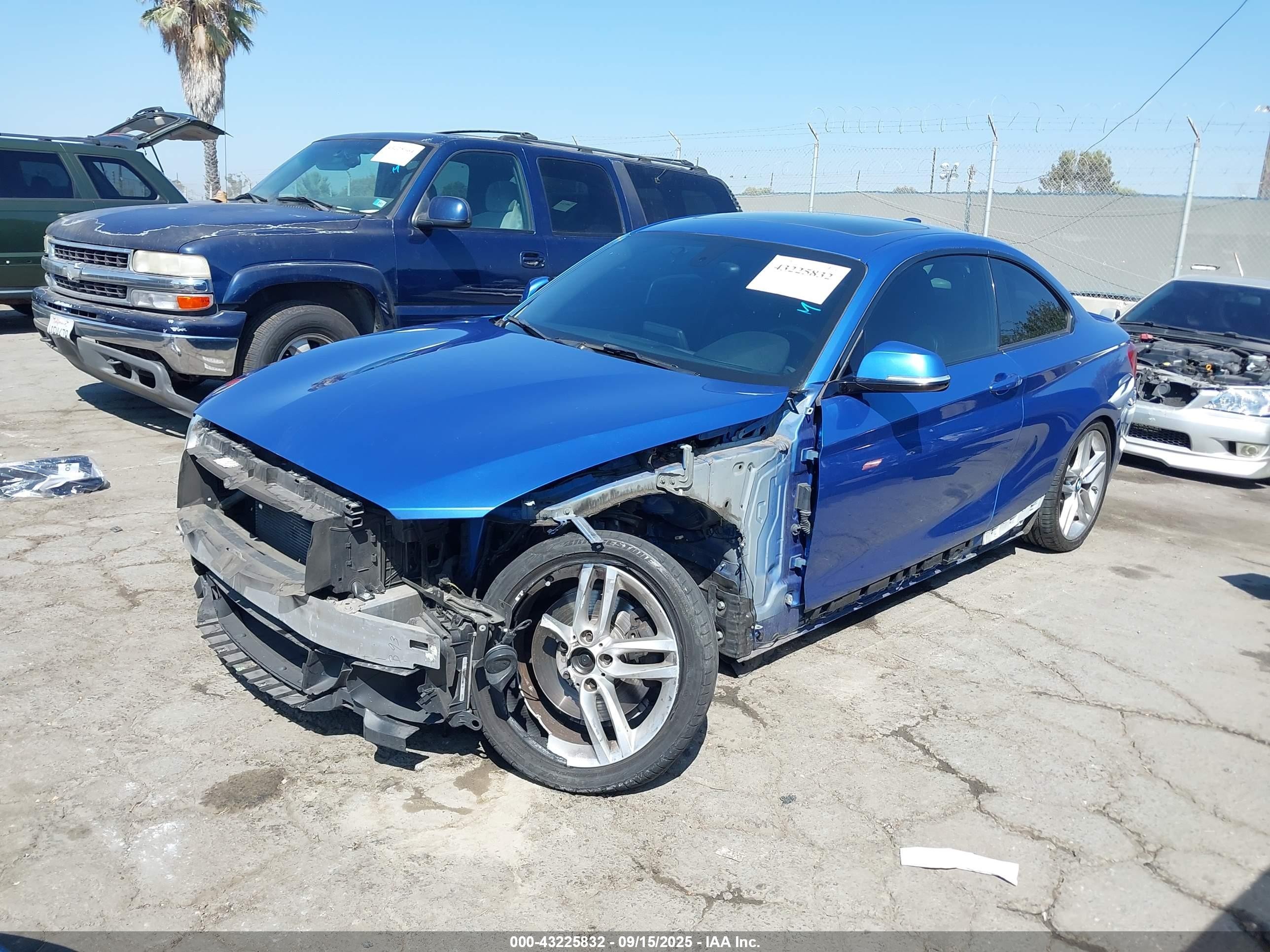2014 Bmw 228i   Blue vin: WBA1F5C50EV246416