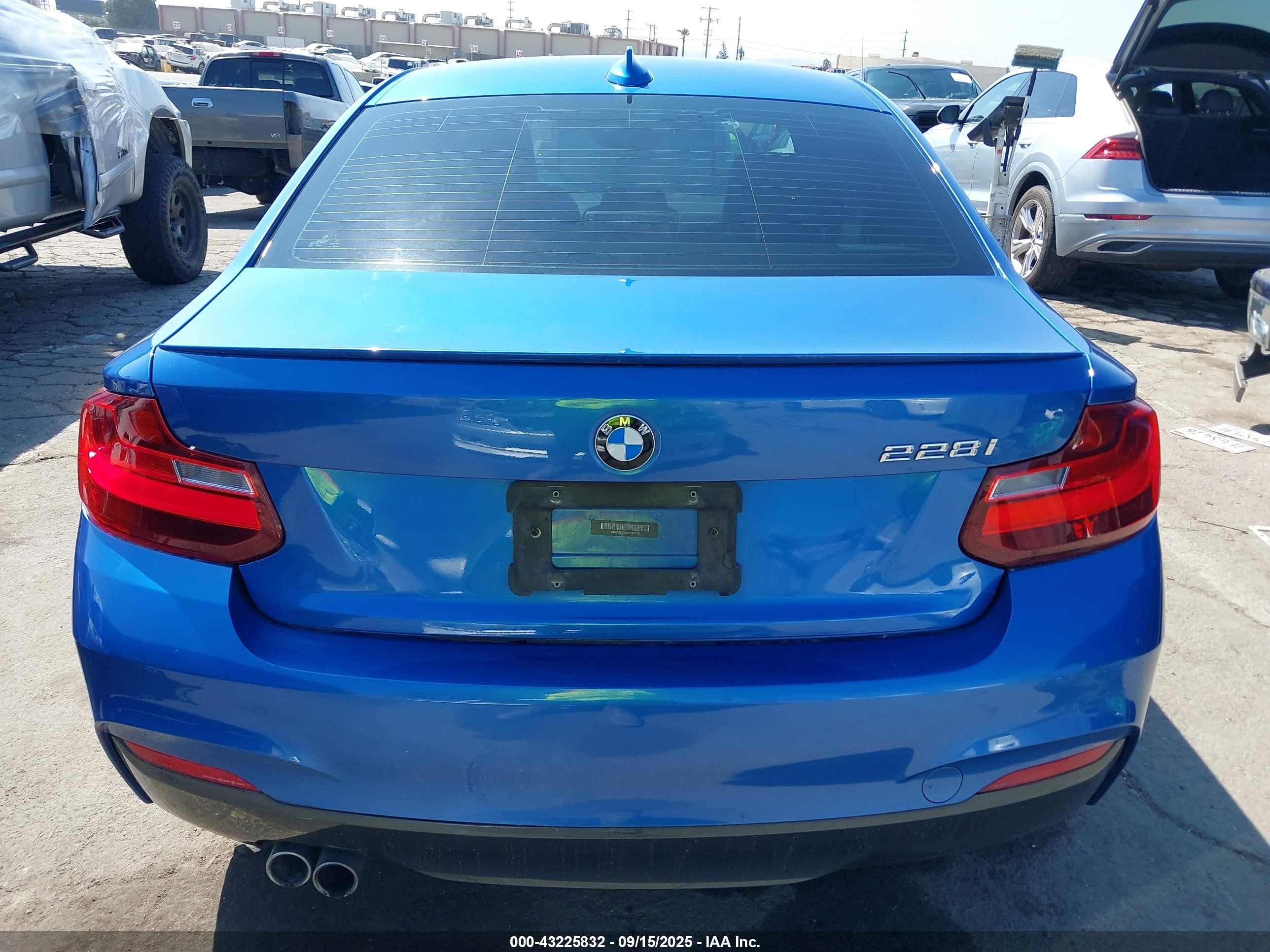 2014 Bmw 228i   Blue vin: WBA1F5C50EV246416