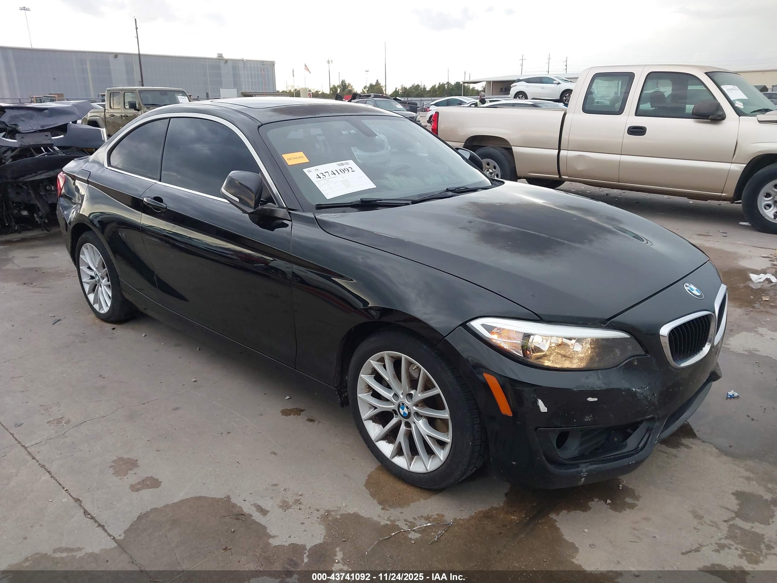 2014 Bmw 228i   Black vin: WBA1F5C50EV255259