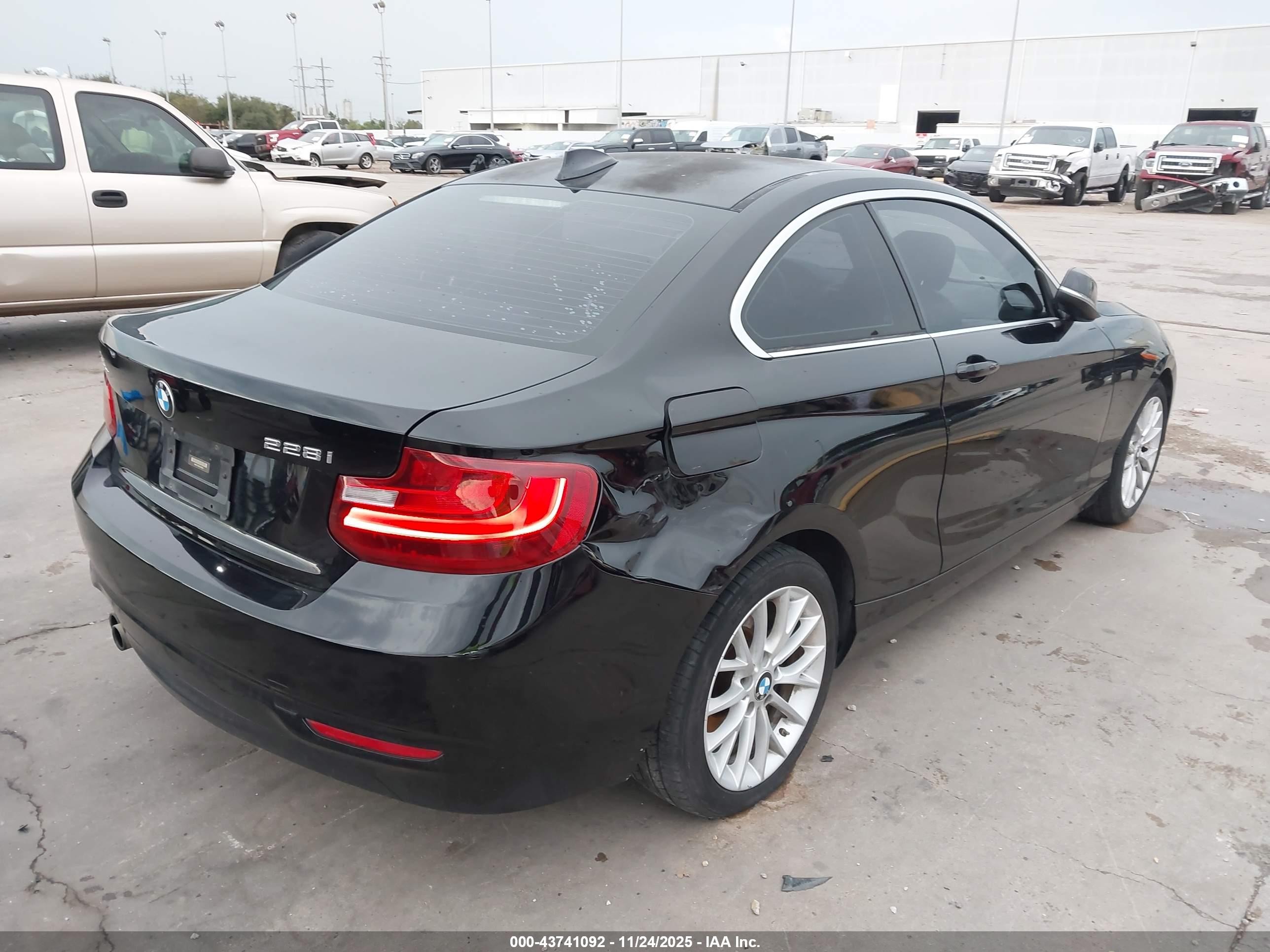 2014 Bmw 228i   Black vin: WBA1F5C50EV255259