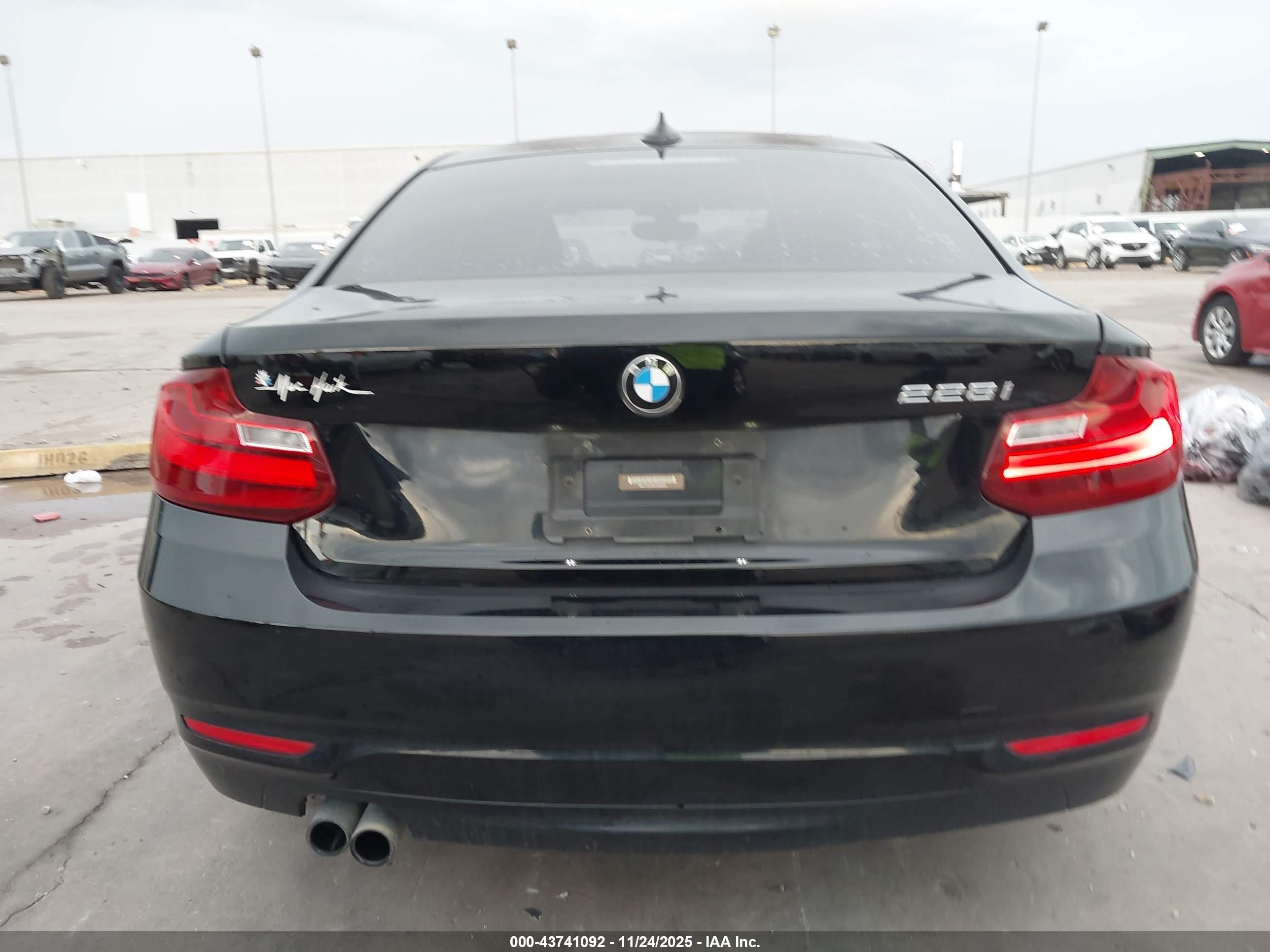 2014 Bmw 228i   Black vin: WBA1F5C50EV255259