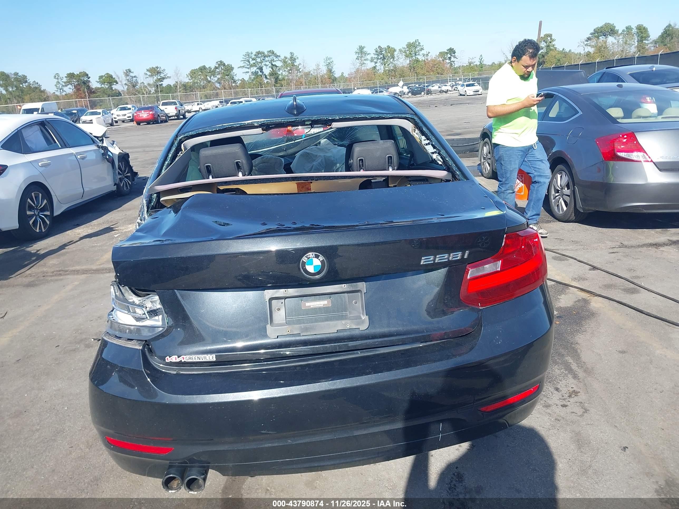 2014 Bmw 228i   Black vin: WBA1F5C50EV256203