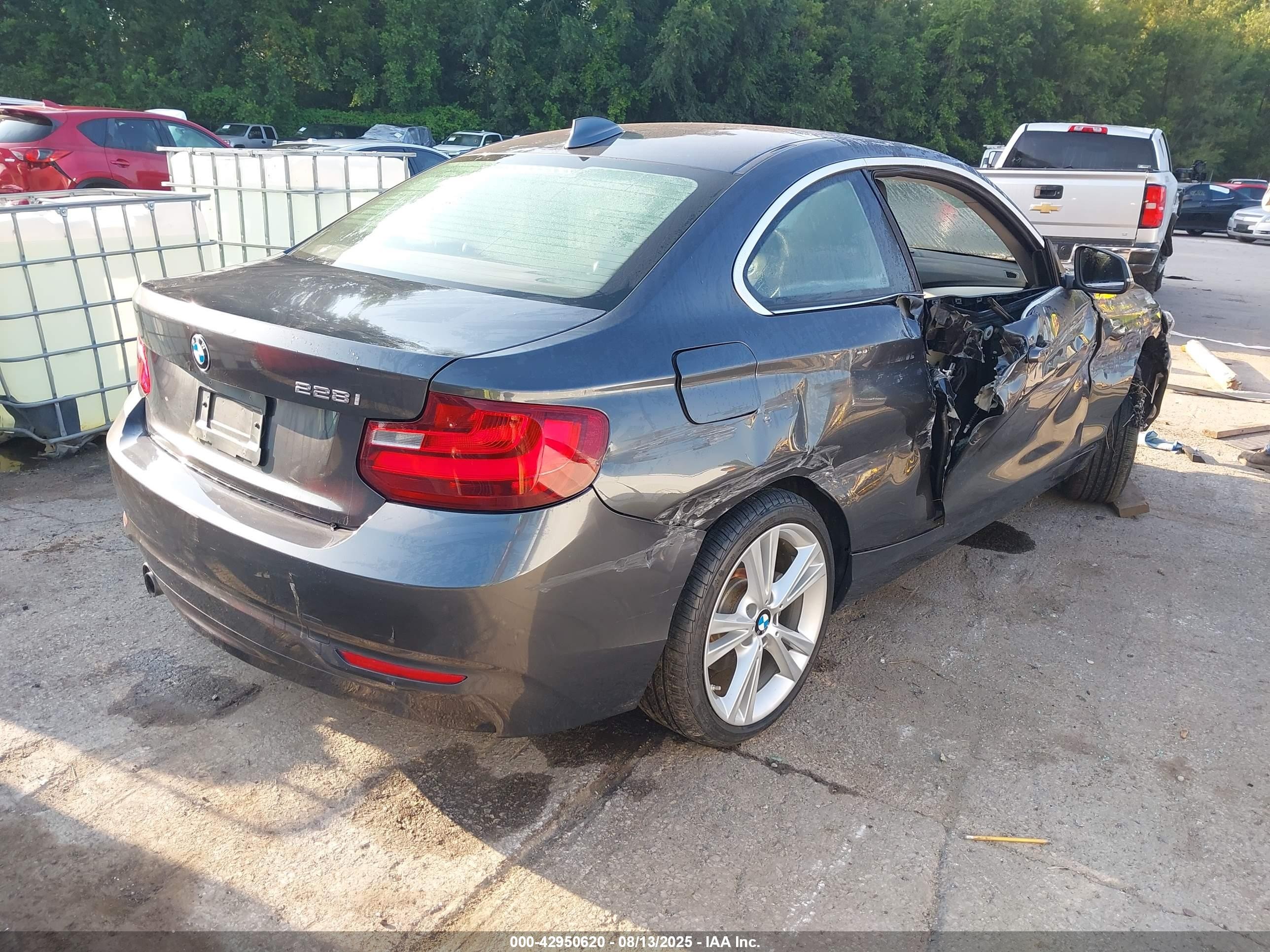 2014 Bmw 228i   Gray vin: WBA1F5C50EV256380