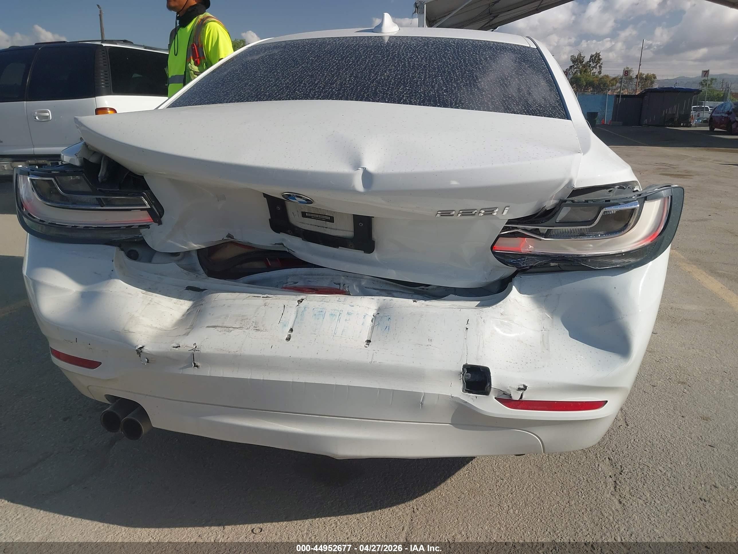 2014 Bmw 228i White vin: WBA1F5C50EVV98864