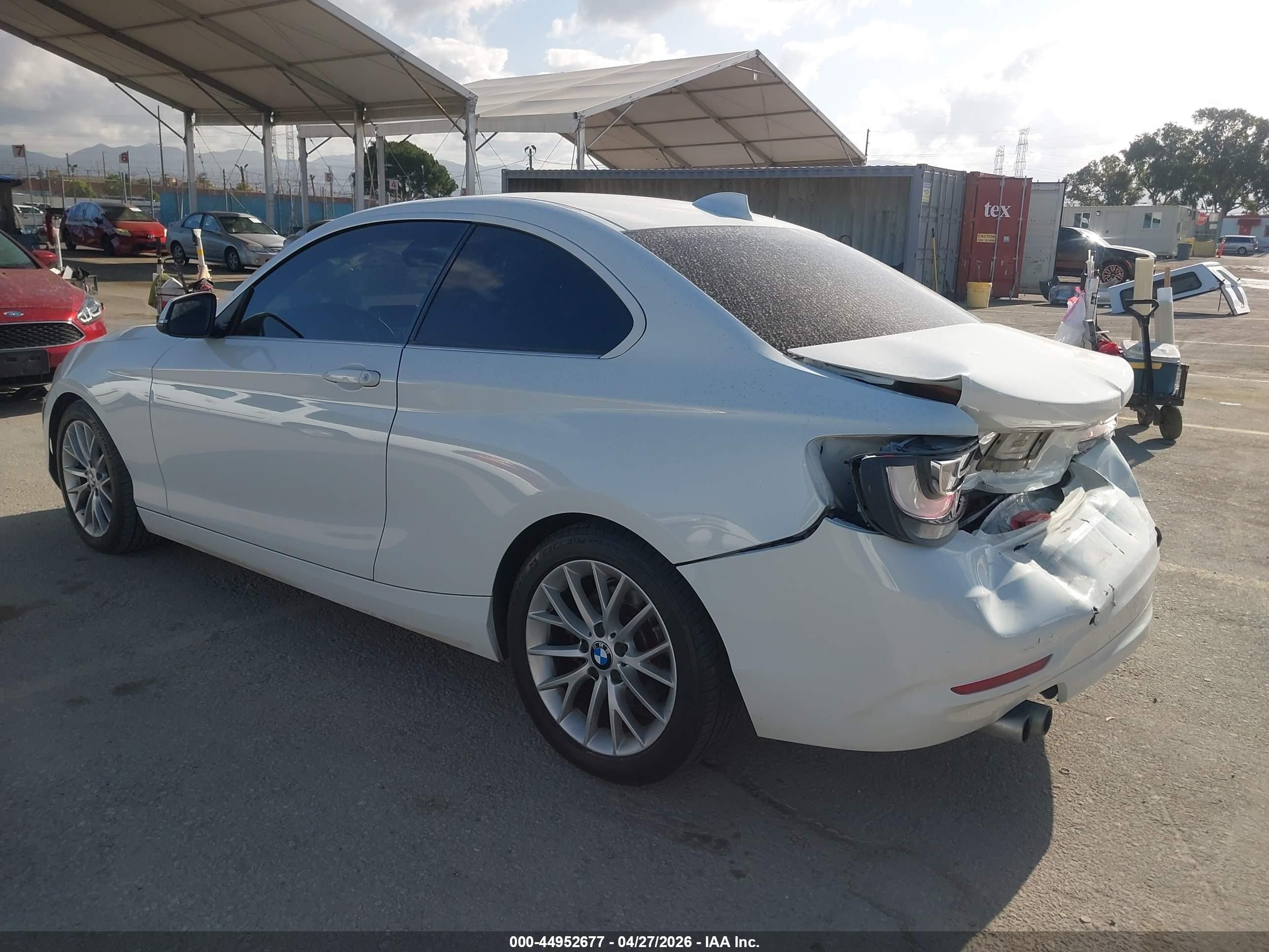 2014 Bmw 228i White vin: WBA1F5C50EVV98864