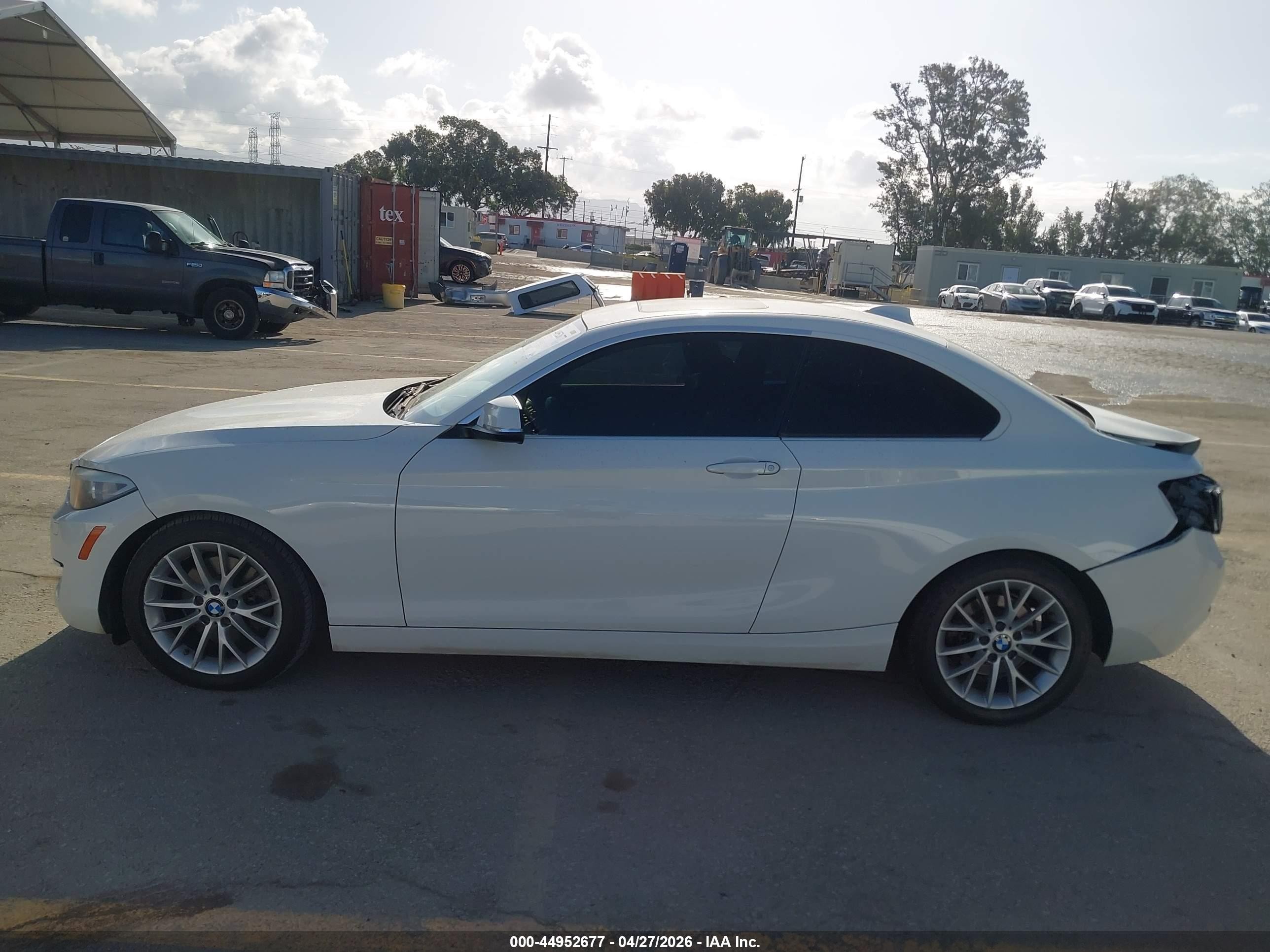 2014 Bmw 228i White vin: WBA1F5C50EVV98864