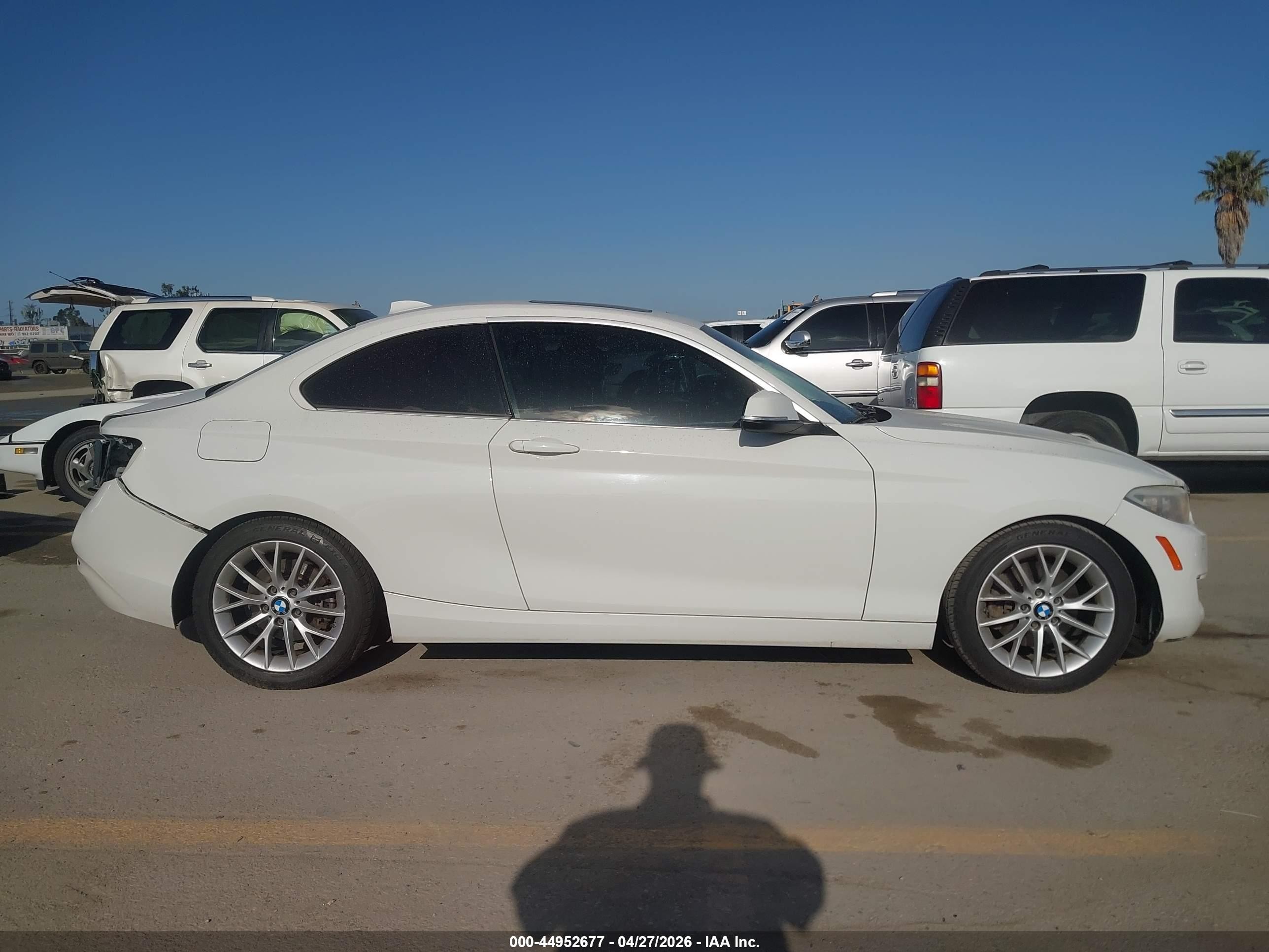 2014 Bmw 228i White vin: WBA1F5C50EVV98864