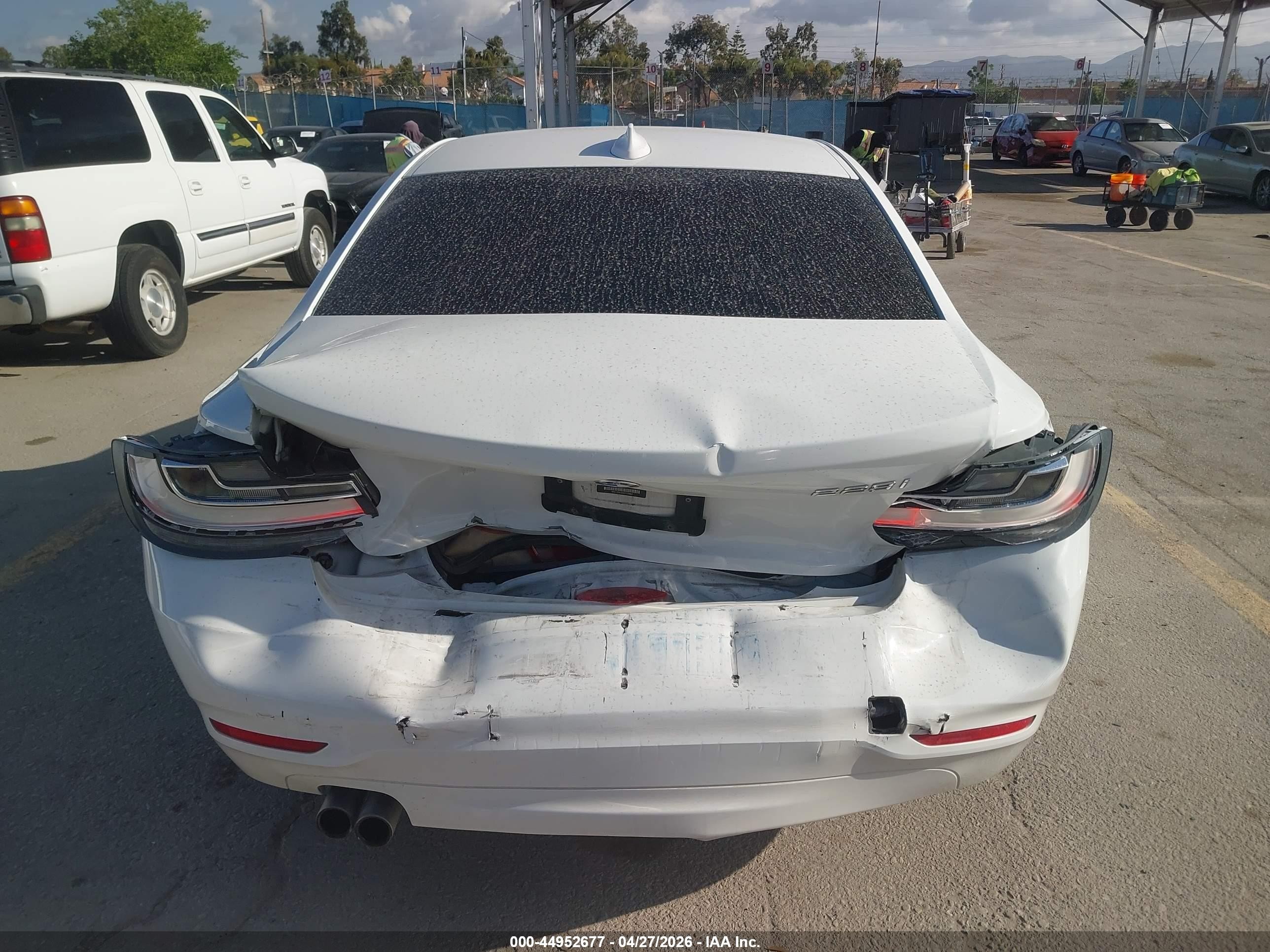 2014 Bmw 228i White vin: WBA1F5C50EVV98864