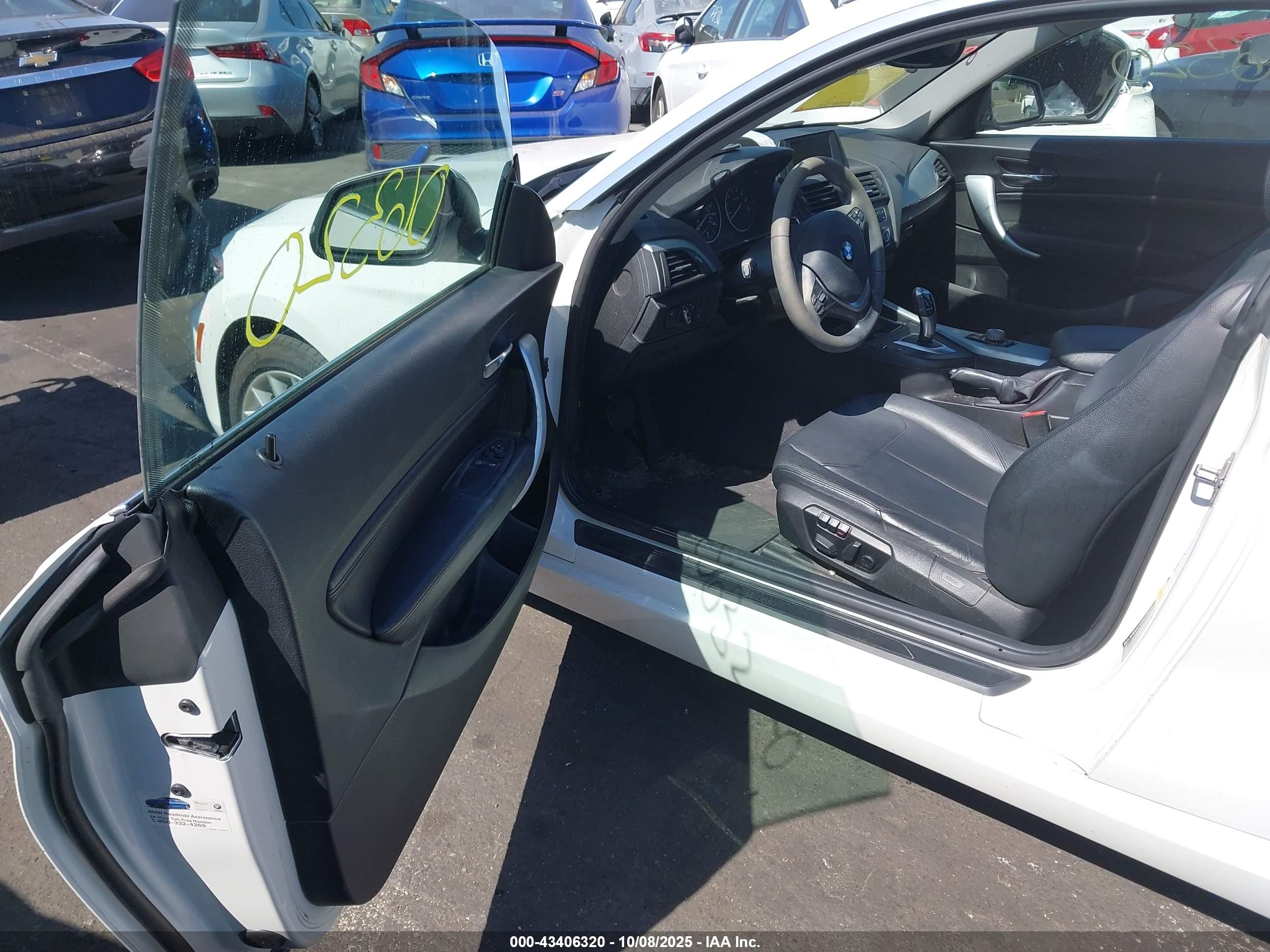 2014 Bmw 228i   White vin: WBA1F5C50EVV98928