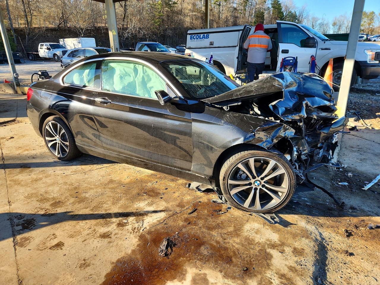 2014 Bmw 228 I Black vin: WBA1F5C50EVV99271