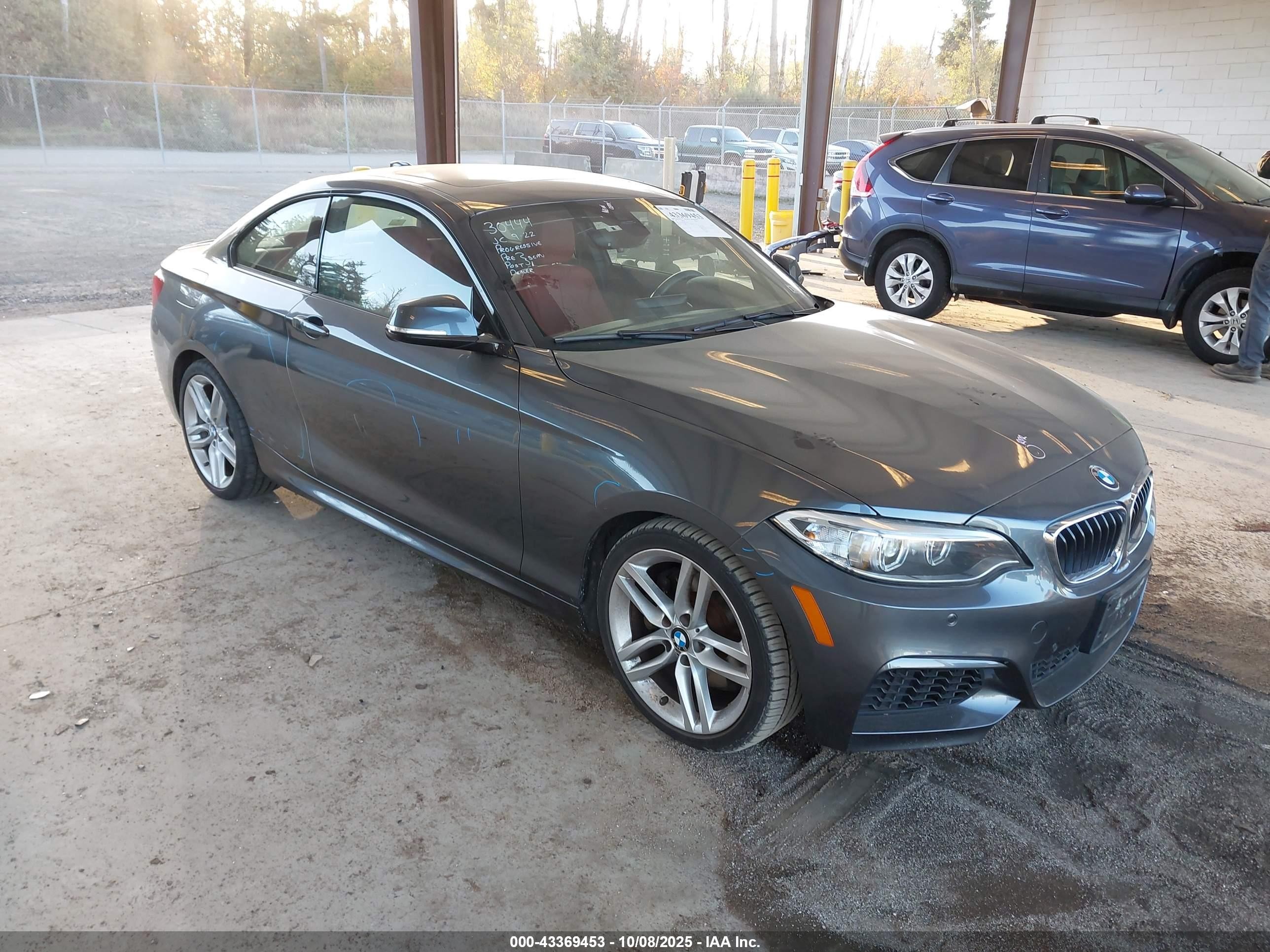 2014 Bmw 228i   Gray vin: WBA1F5C50EVV99593