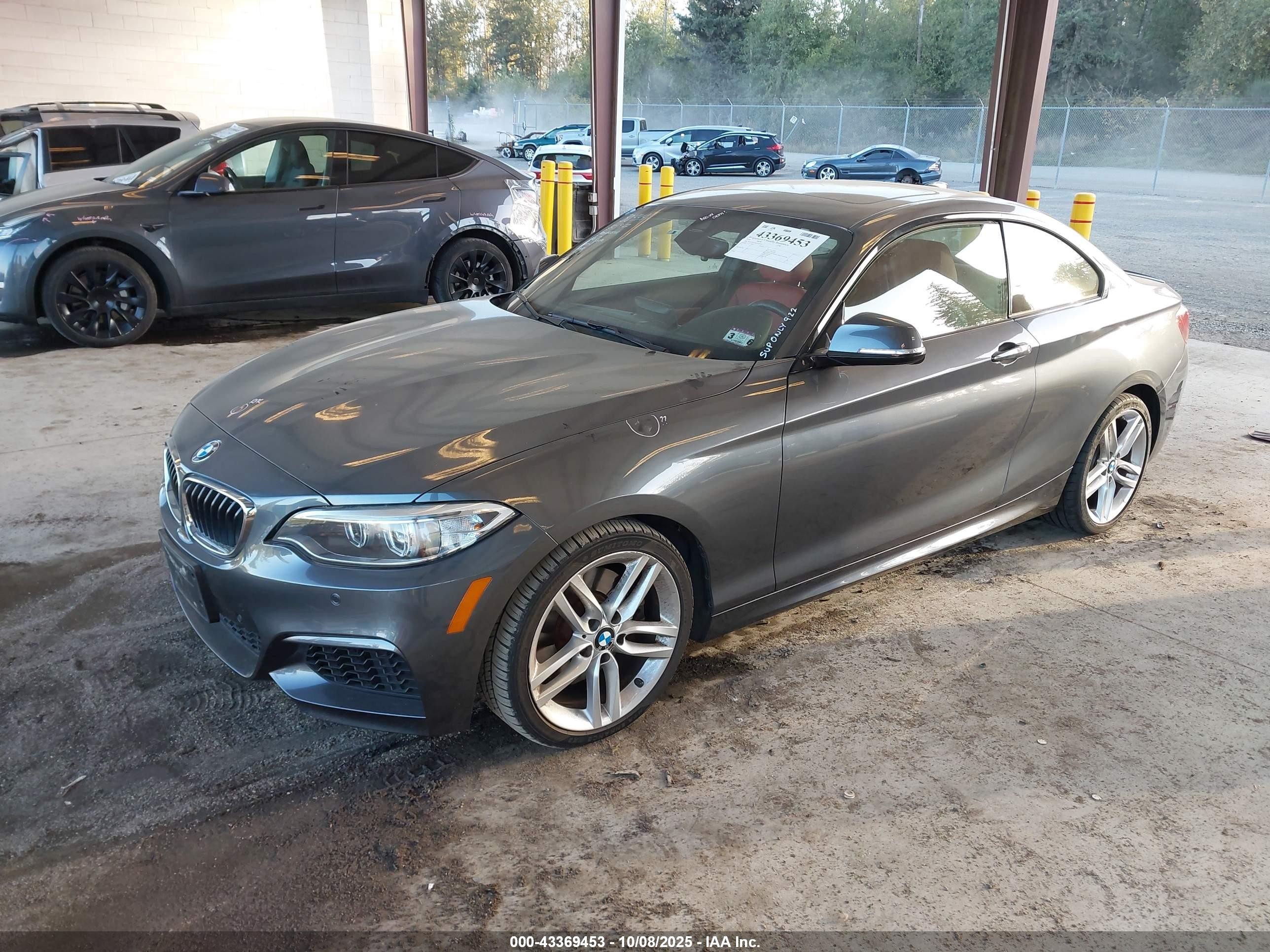 2014 Bmw 228i   Gray vin: WBA1F5C50EVV99593